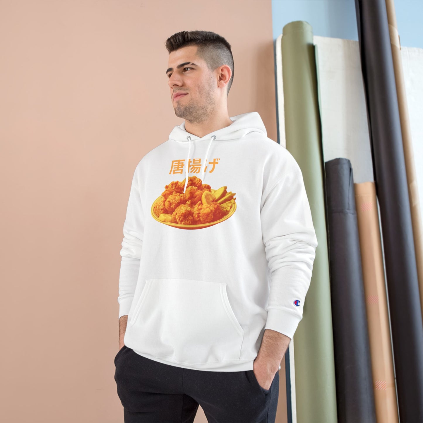 KARAAGE!!!! Medium-Heavy Champion Hoodie