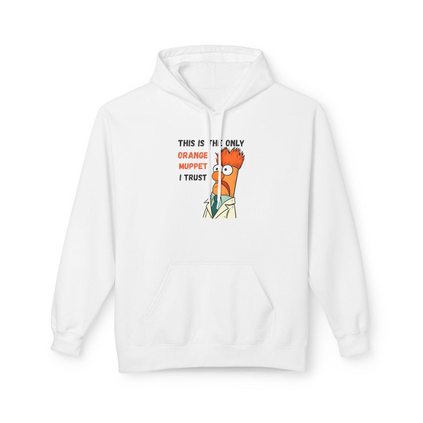 Orange Muppet Relaxed Fit Hoodie