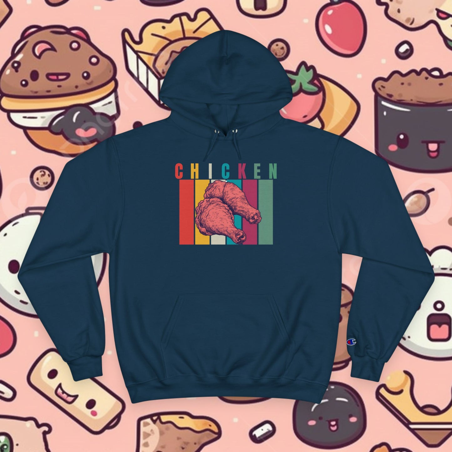 Chicken! Medium-Heavy Champion Hoodie