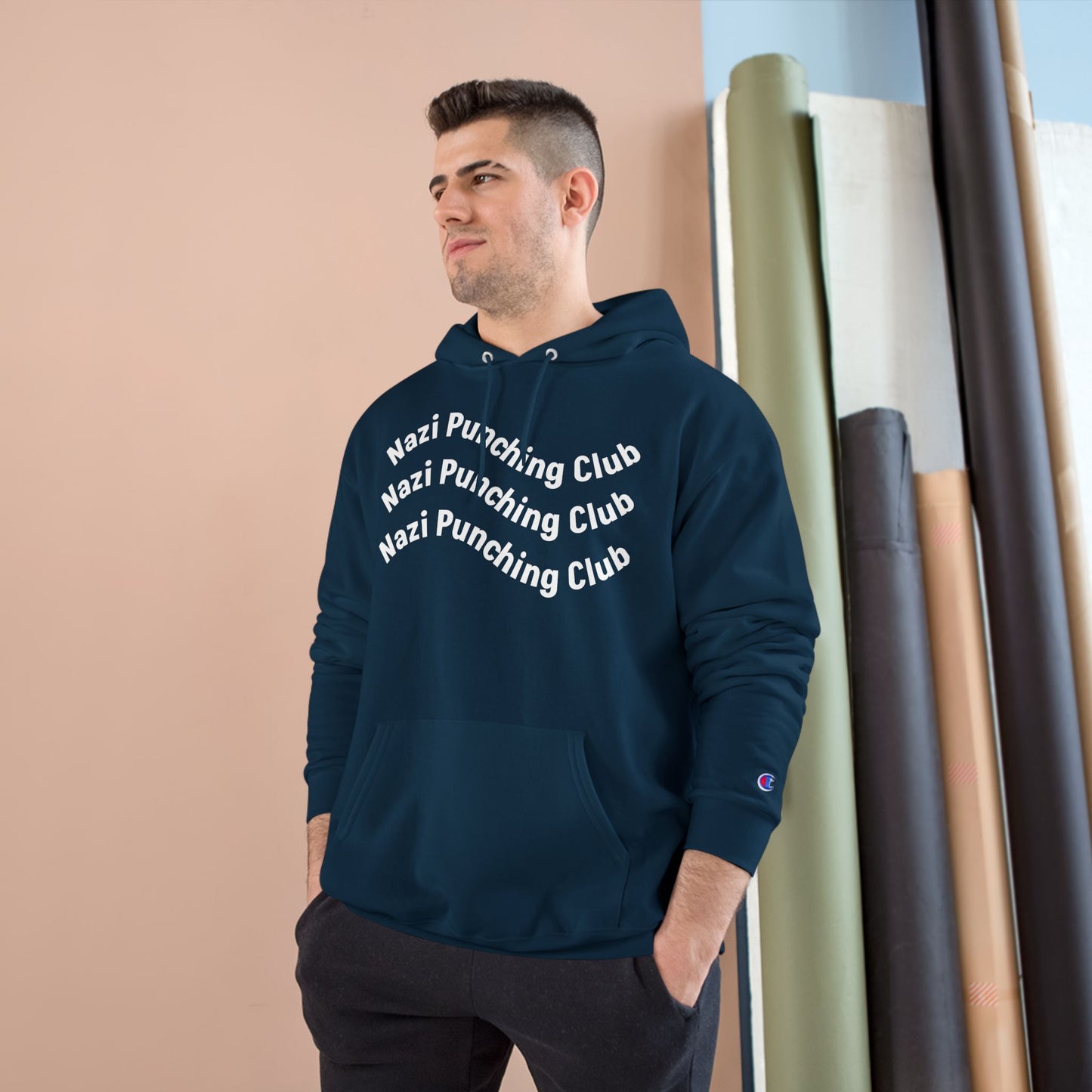 Wavy N.P.C Medium-Heavy Champion Hoodie