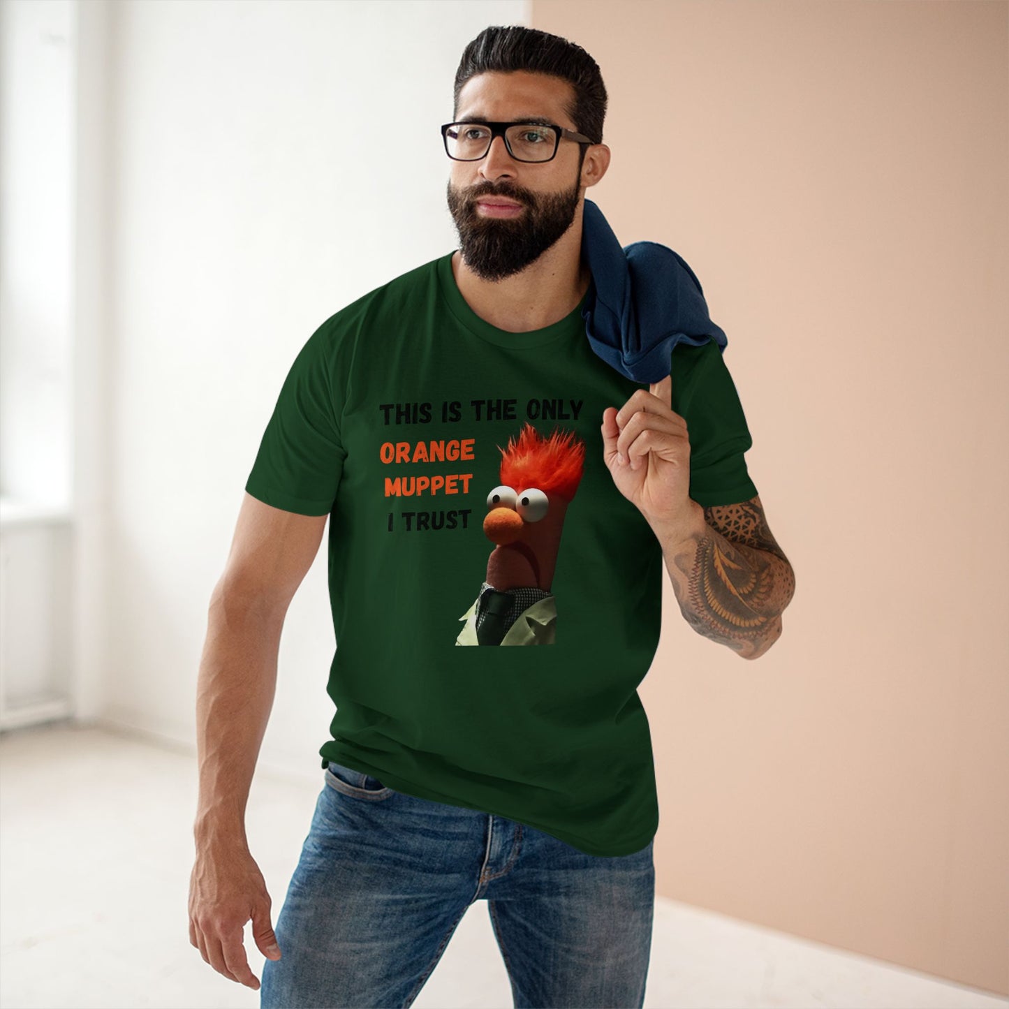 Orange Muppet Staple Tee
