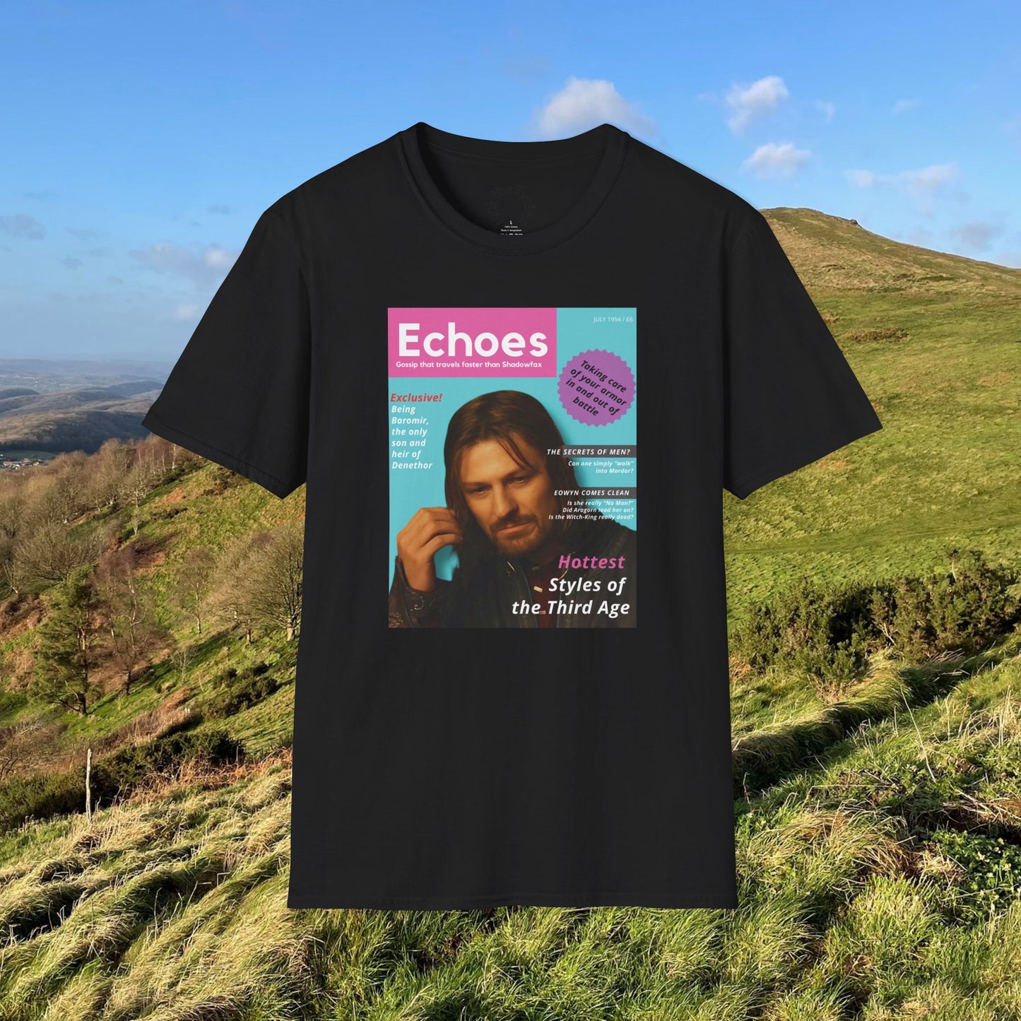Echoes (LOTR Magazine Cover Shirt) Softstyle T-shirt