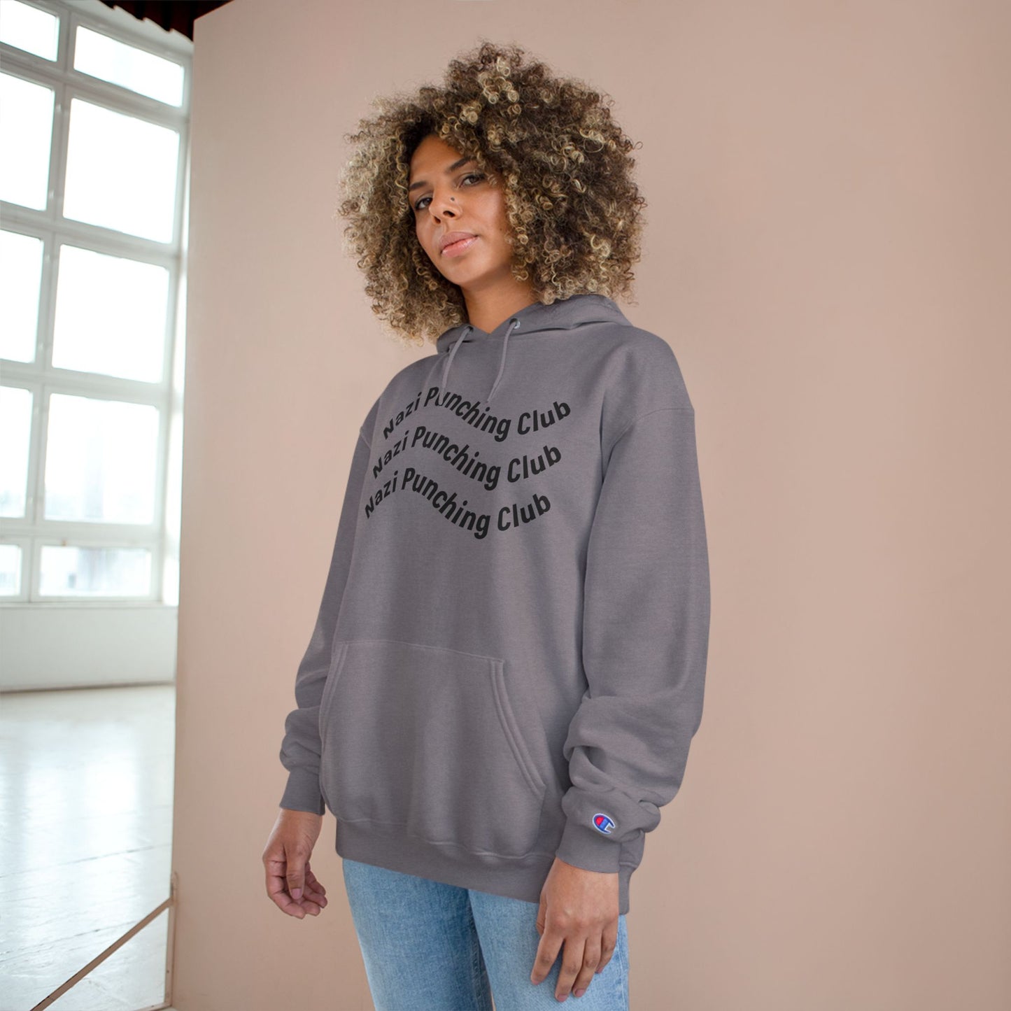 Wavy N.P.C Medium-Heavy Champion Hoodie