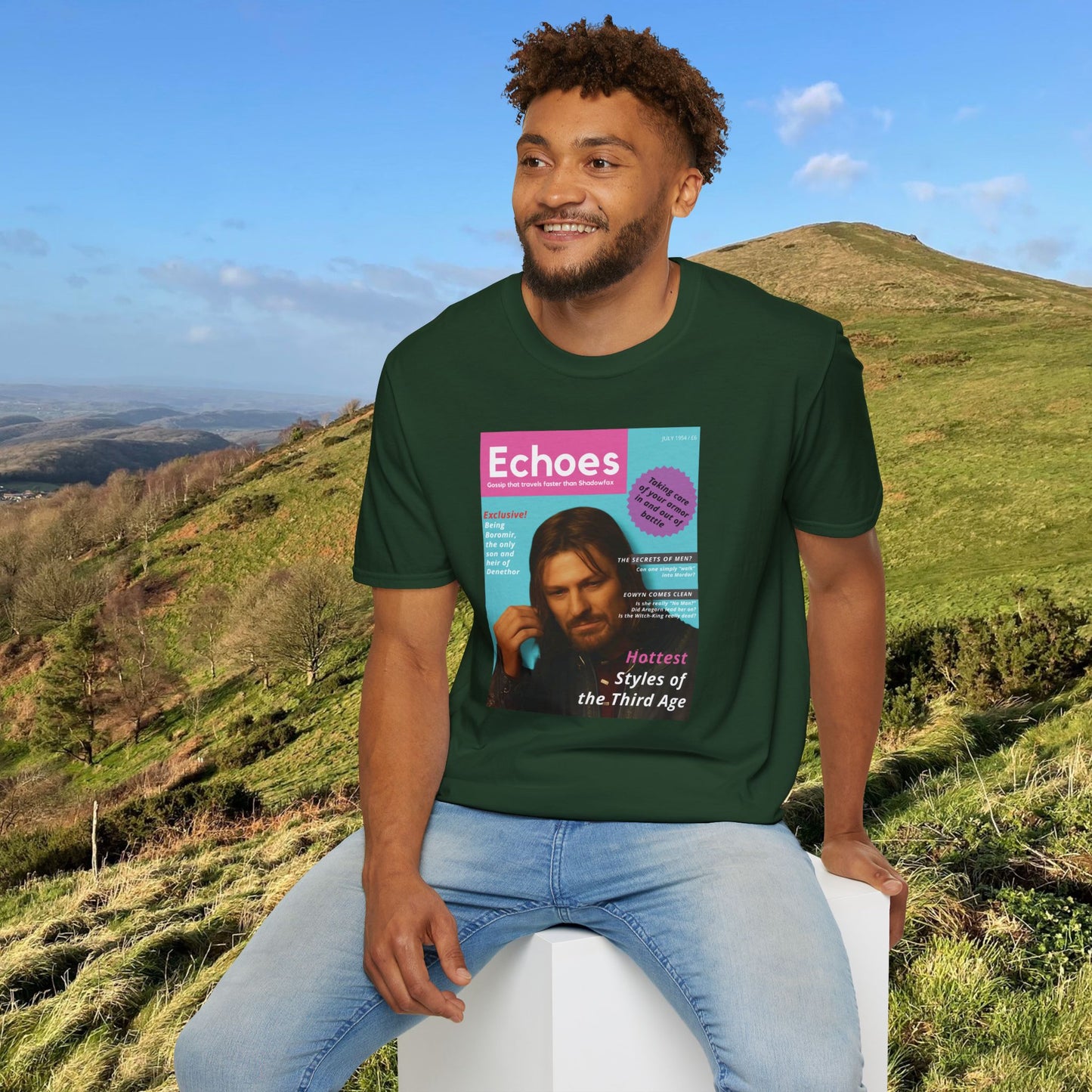 Echoes (LOTR Magazine Cover Shirt) Softstyle T-shirt