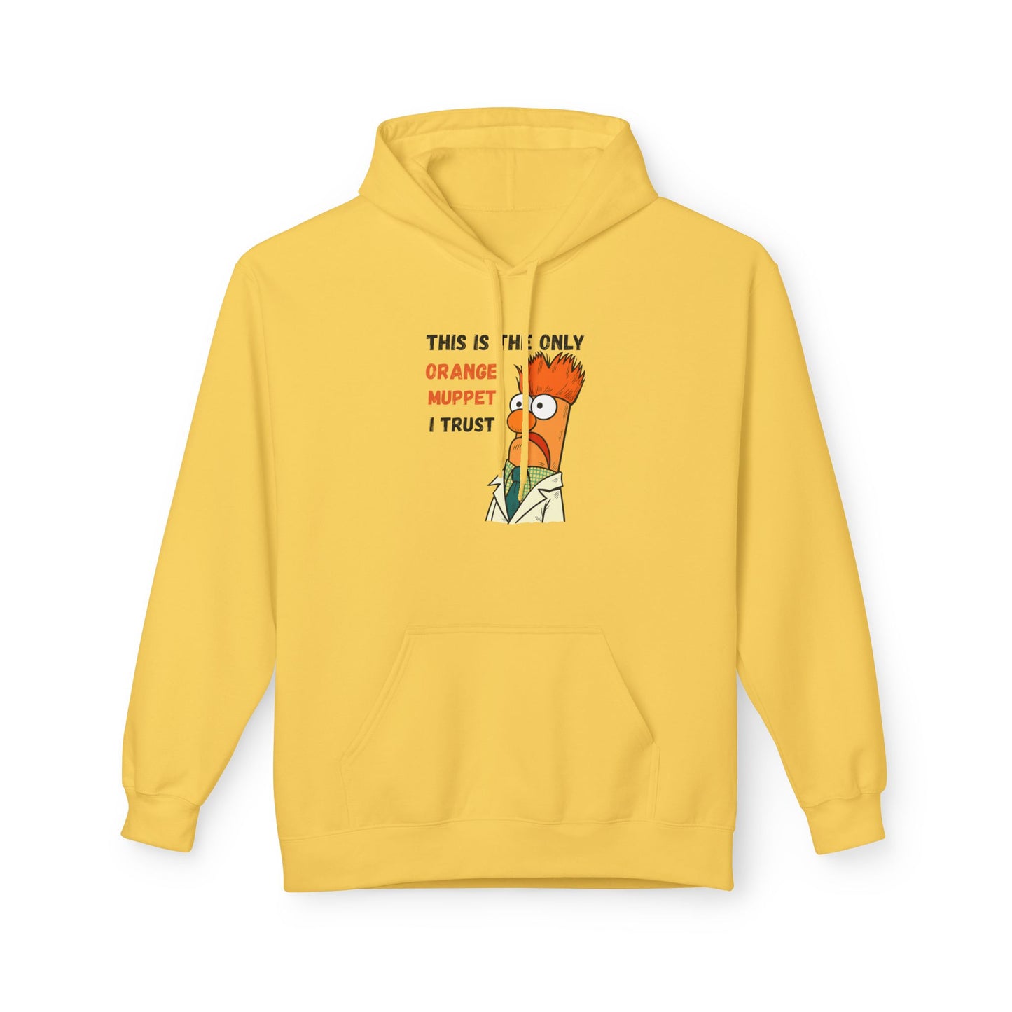 Orange Muppet Relaxed Fit Hoodie