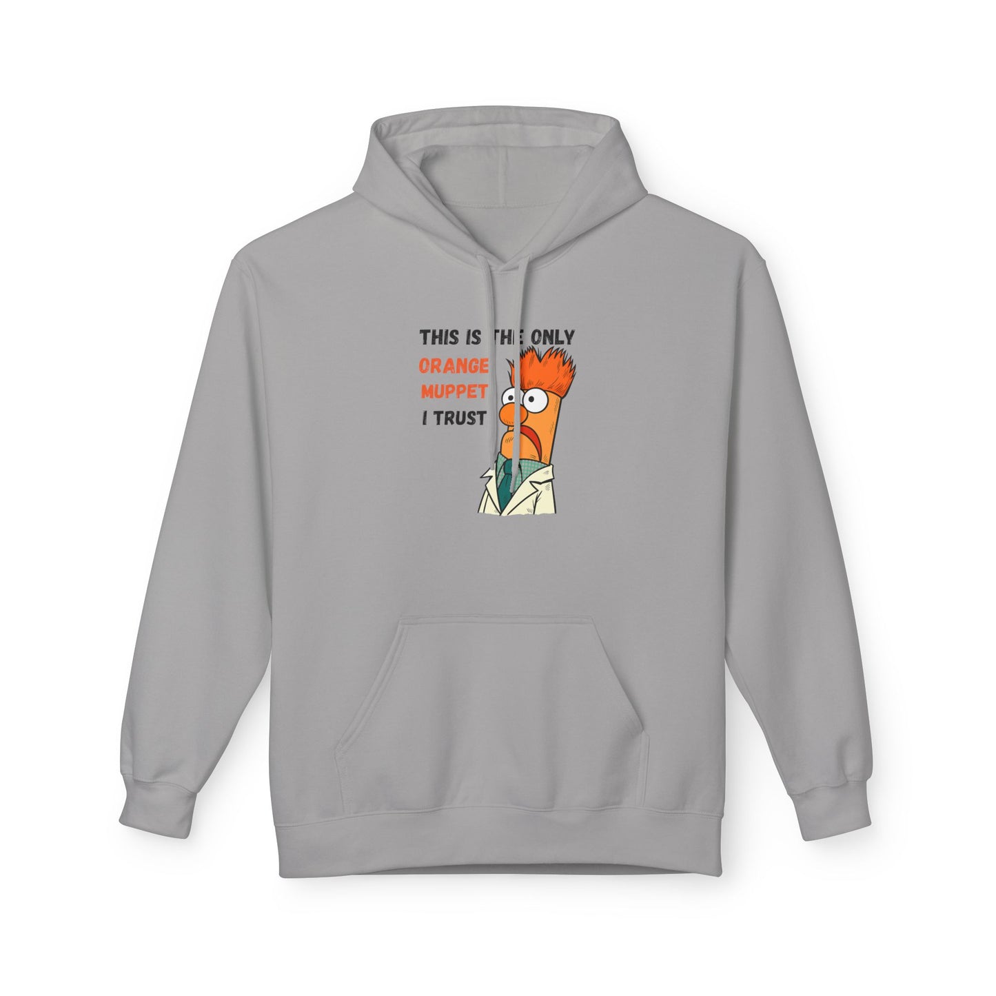Orange Muppet Relaxed Fit Hoodie