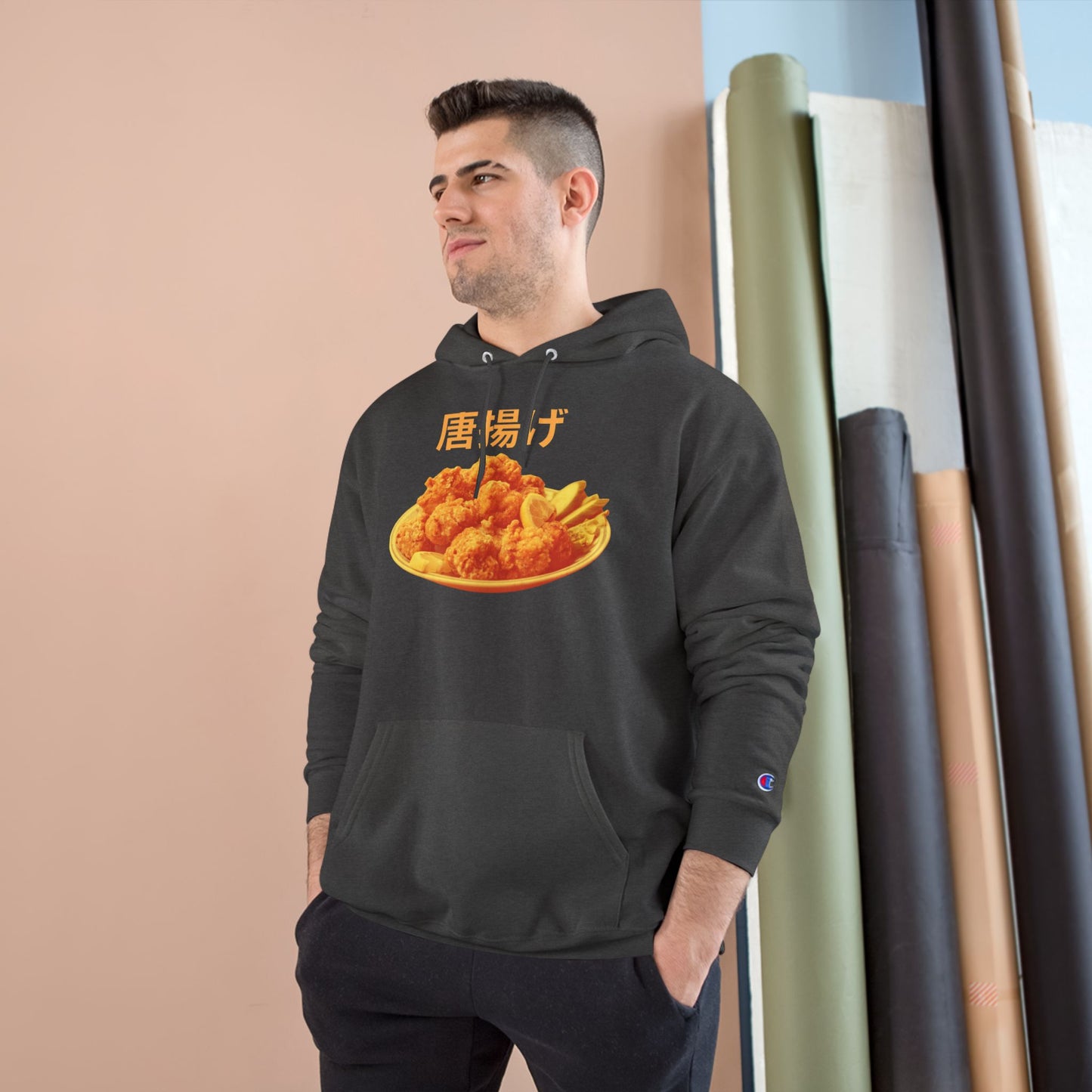 KARAAGE!!!! Medium-Heavy Champion Hoodie