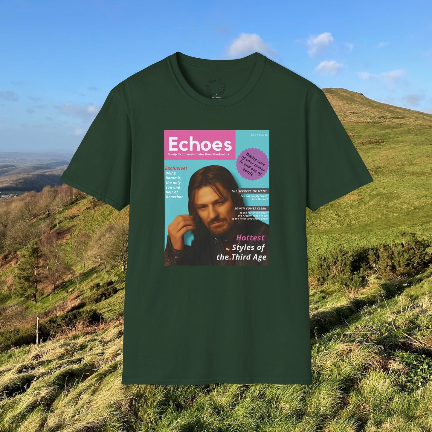 Echoes (LOTR Magazine Cover Shirt) Softstyle T-shirt