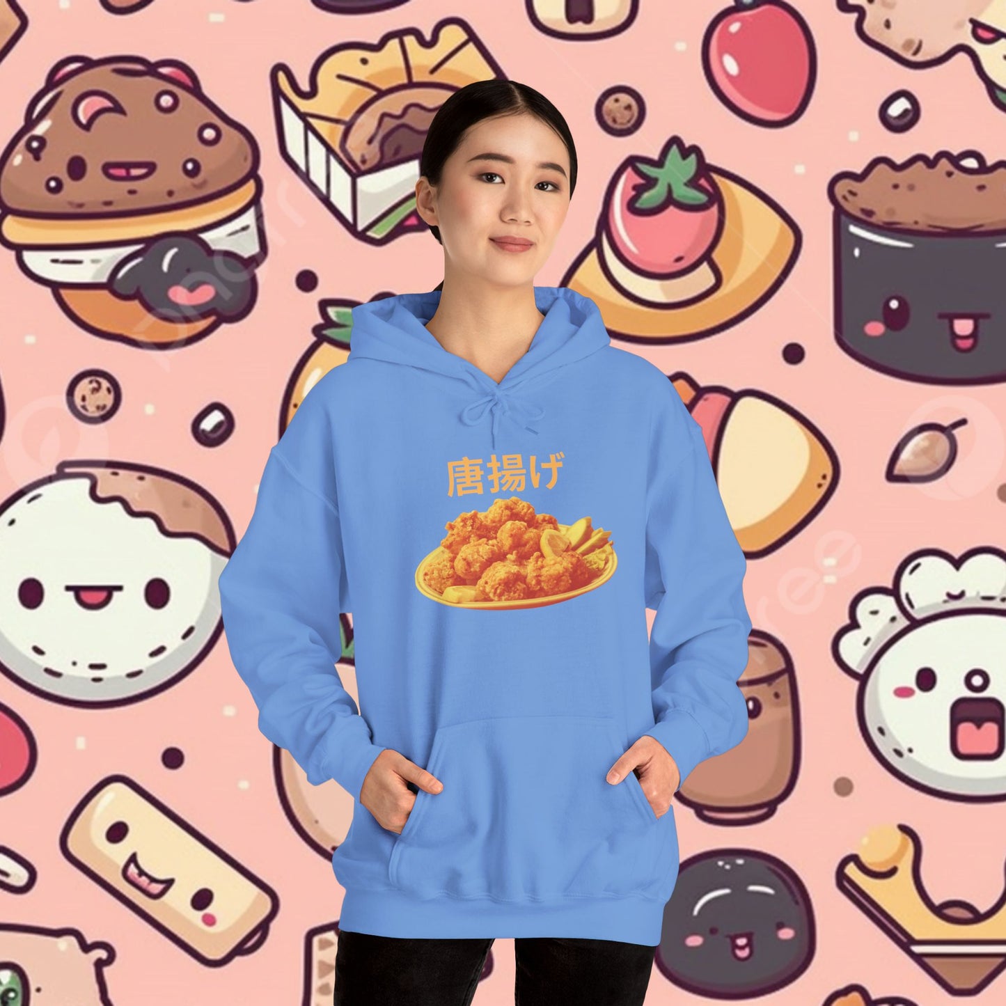 KARAAGE!!!! Relaxed Fit Hoodie
