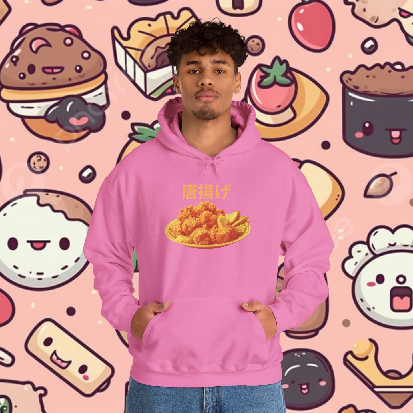 KARAAGE!!!! Relaxed Fit Hoodie