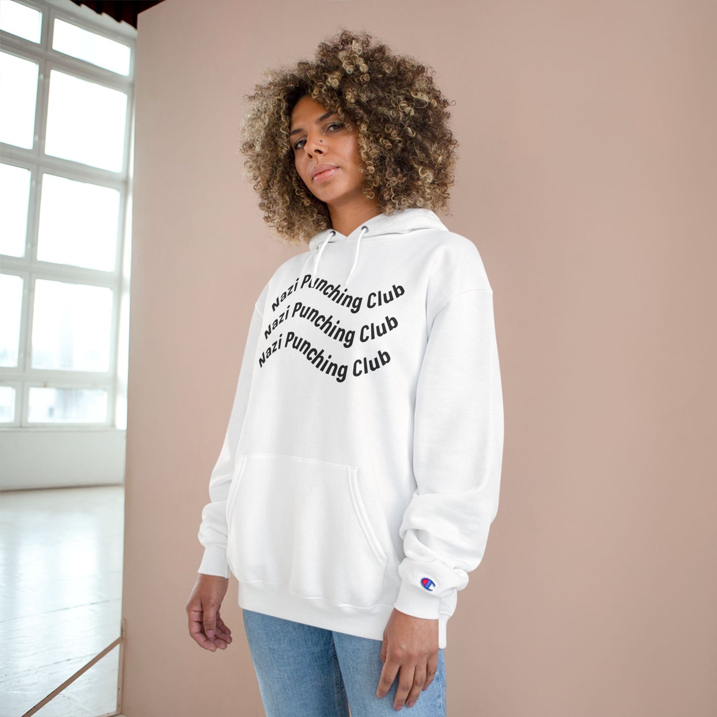 Wavy N.P.C Medium-Heavy Champion Hoodie