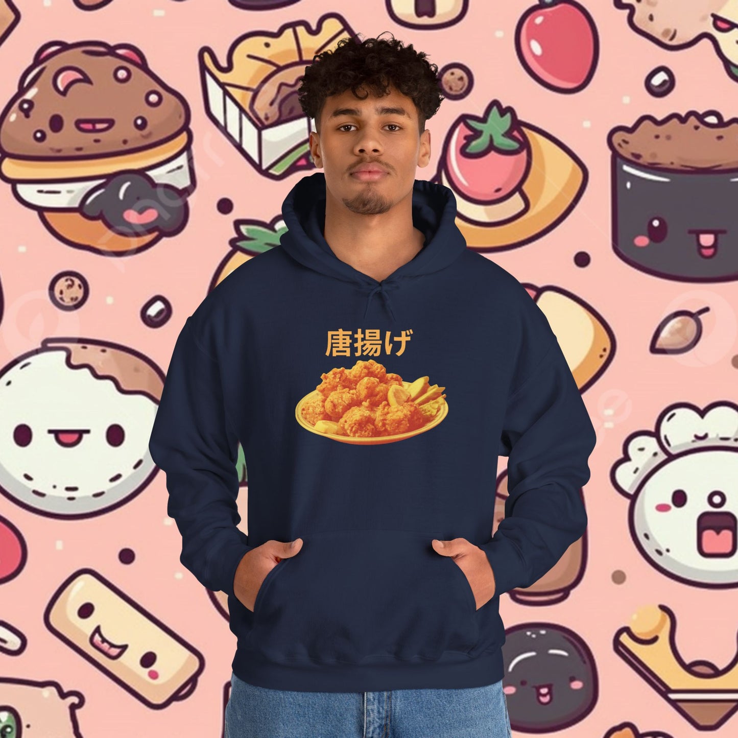 KARAAGE!!!! Relaxed Fit Hoodie