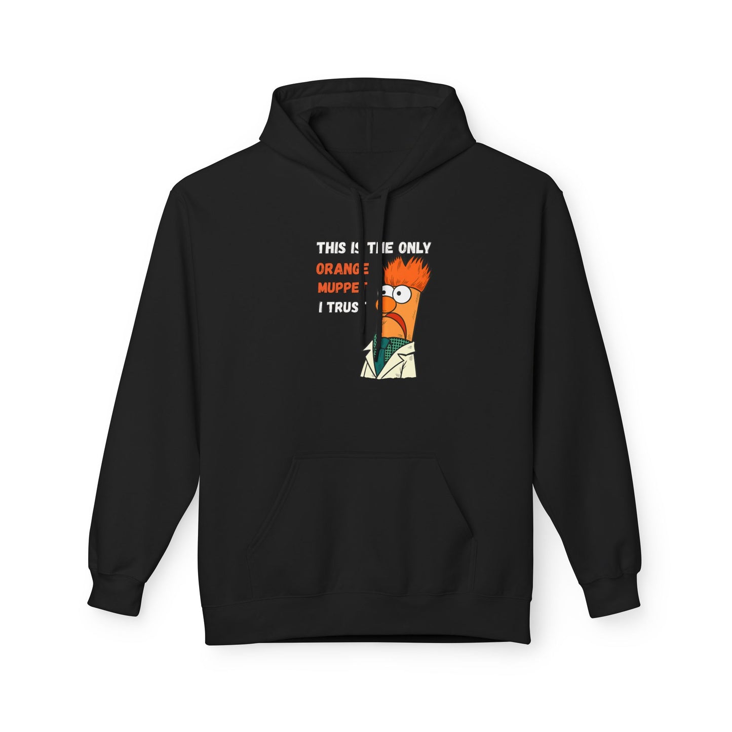 Orange Muppet Relaxed Fit Hoodie