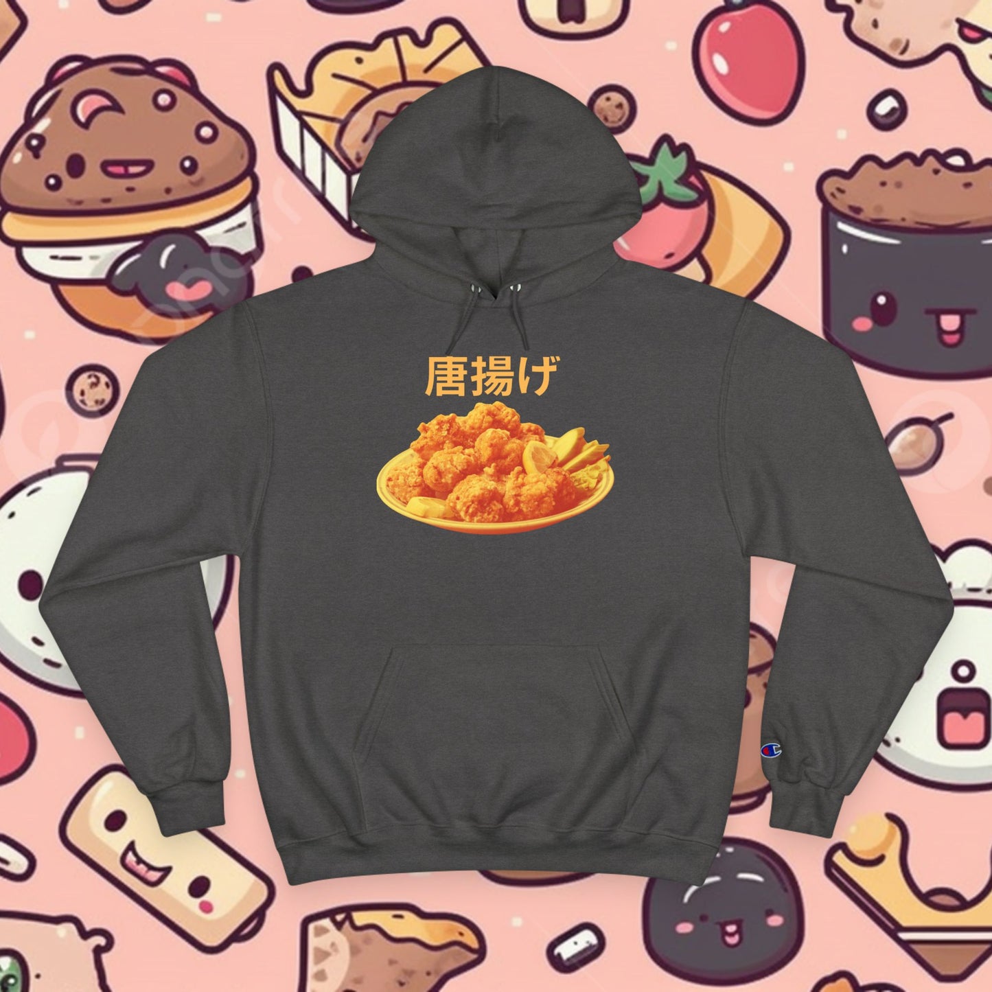KARAAGE!!!! Medium-Heavy Champion Hoodie