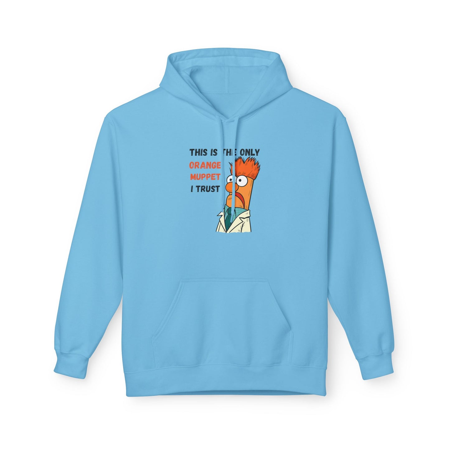 Orange Muppet Relaxed Fit Hoodie
