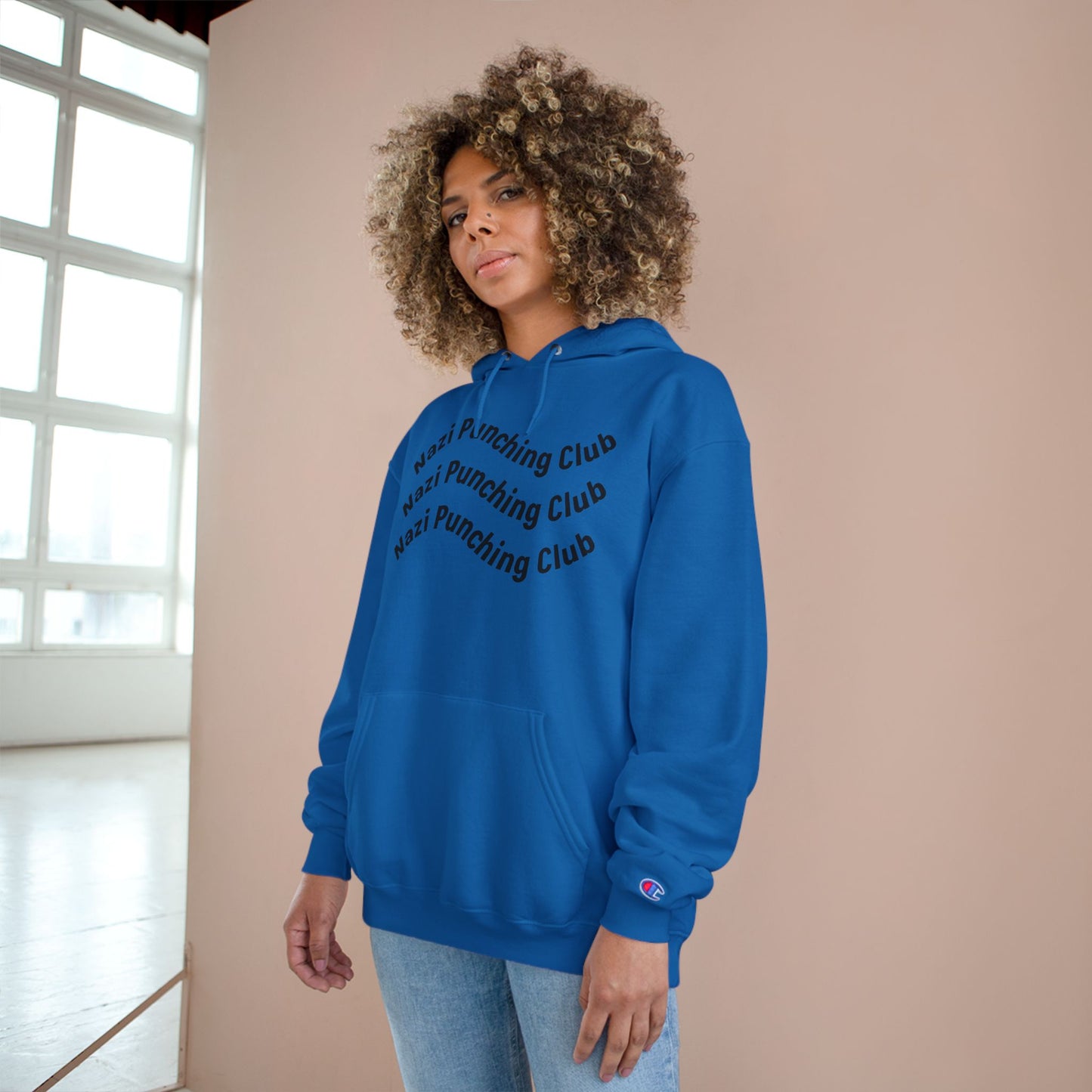 Wavy N.P.C Medium-Heavy Champion Hoodie