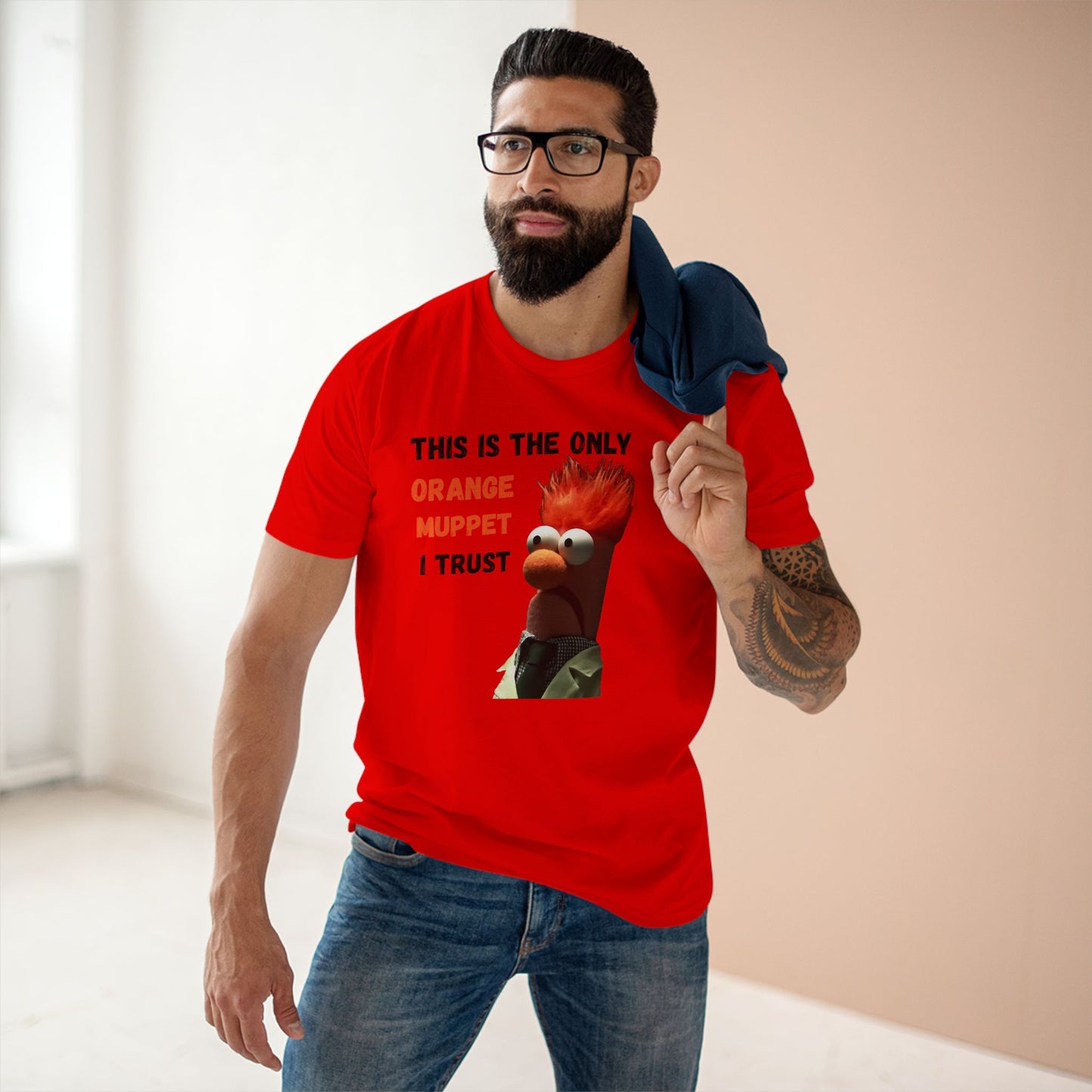 Orange Muppet Staple Tee