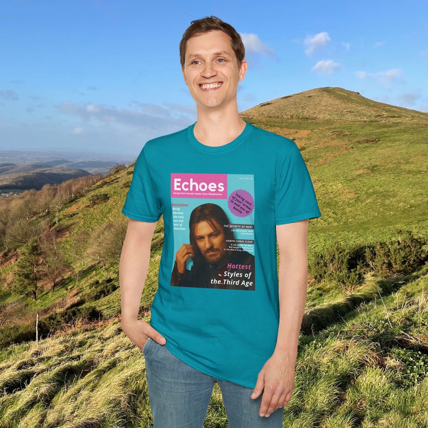 Echoes (LOTR Magazine Cover Shirt) Softstyle T-shirt