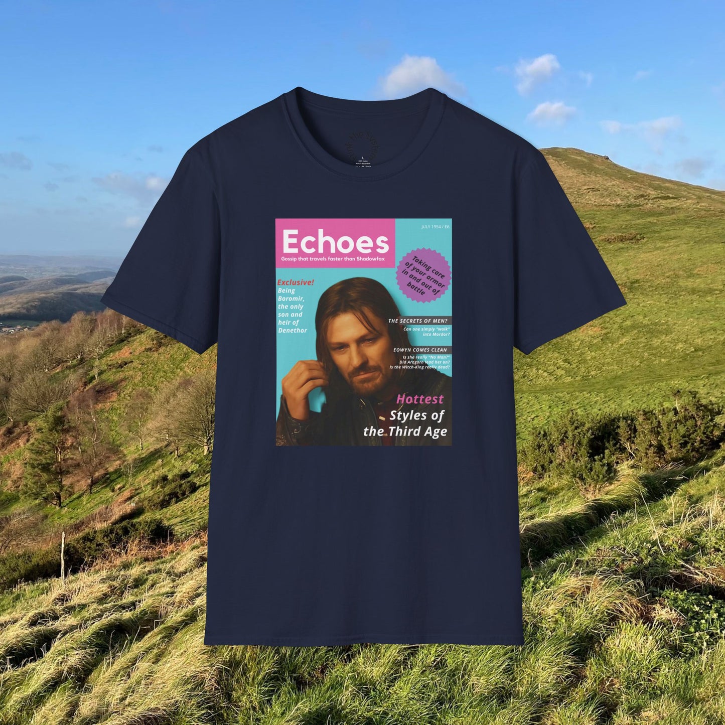Echoes (LOTR Magazine Cover Shirt) Softstyle T-shirt