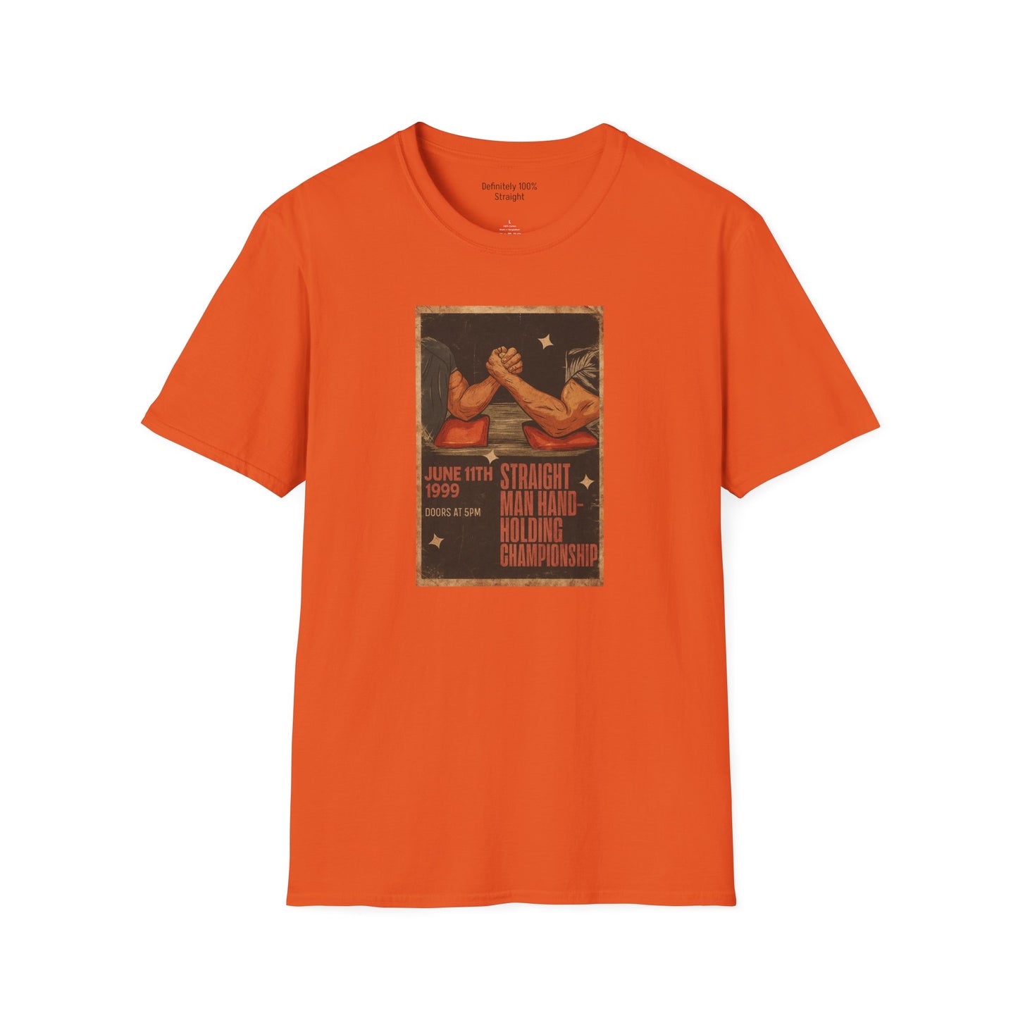 Straight Man Hand-Holding Championship Unisex T-Shirt