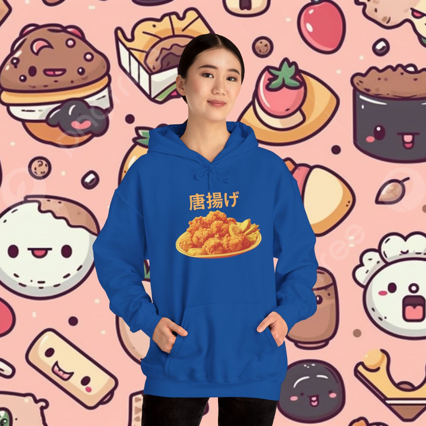 KARAAGE!!!! Relaxed Fit Hoodie
