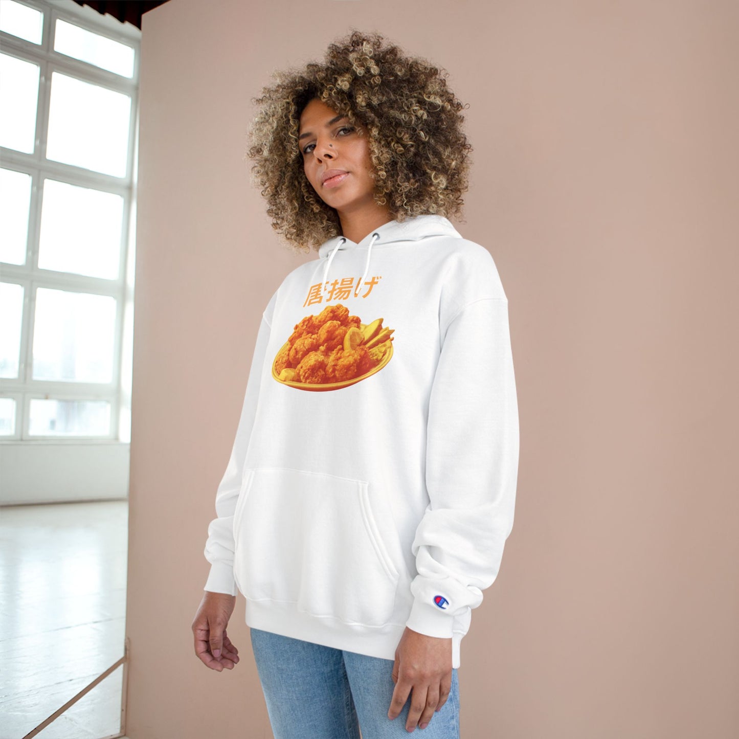 KARAAGE!!!! Medium-Heavy Champion Hoodie
