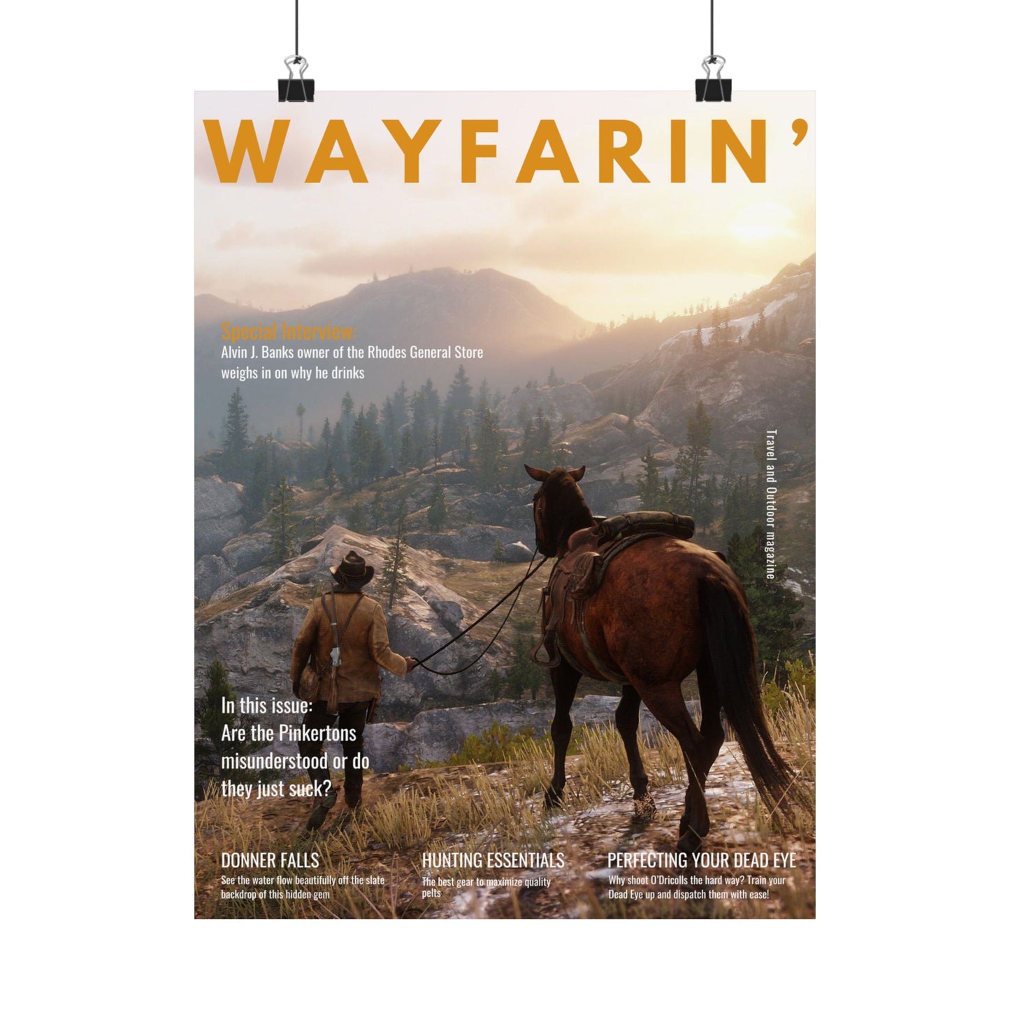 Wayfarin' RDR2 Magazine Cover