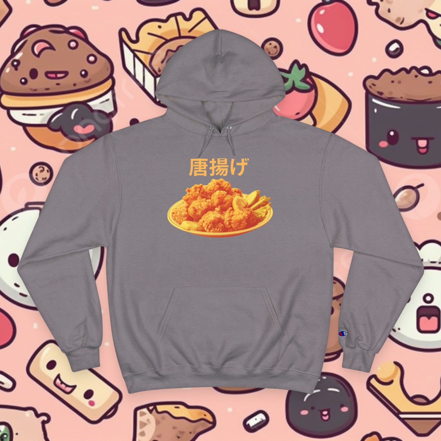 KARAAGE!!!! Medium-Heavy Champion Hoodie