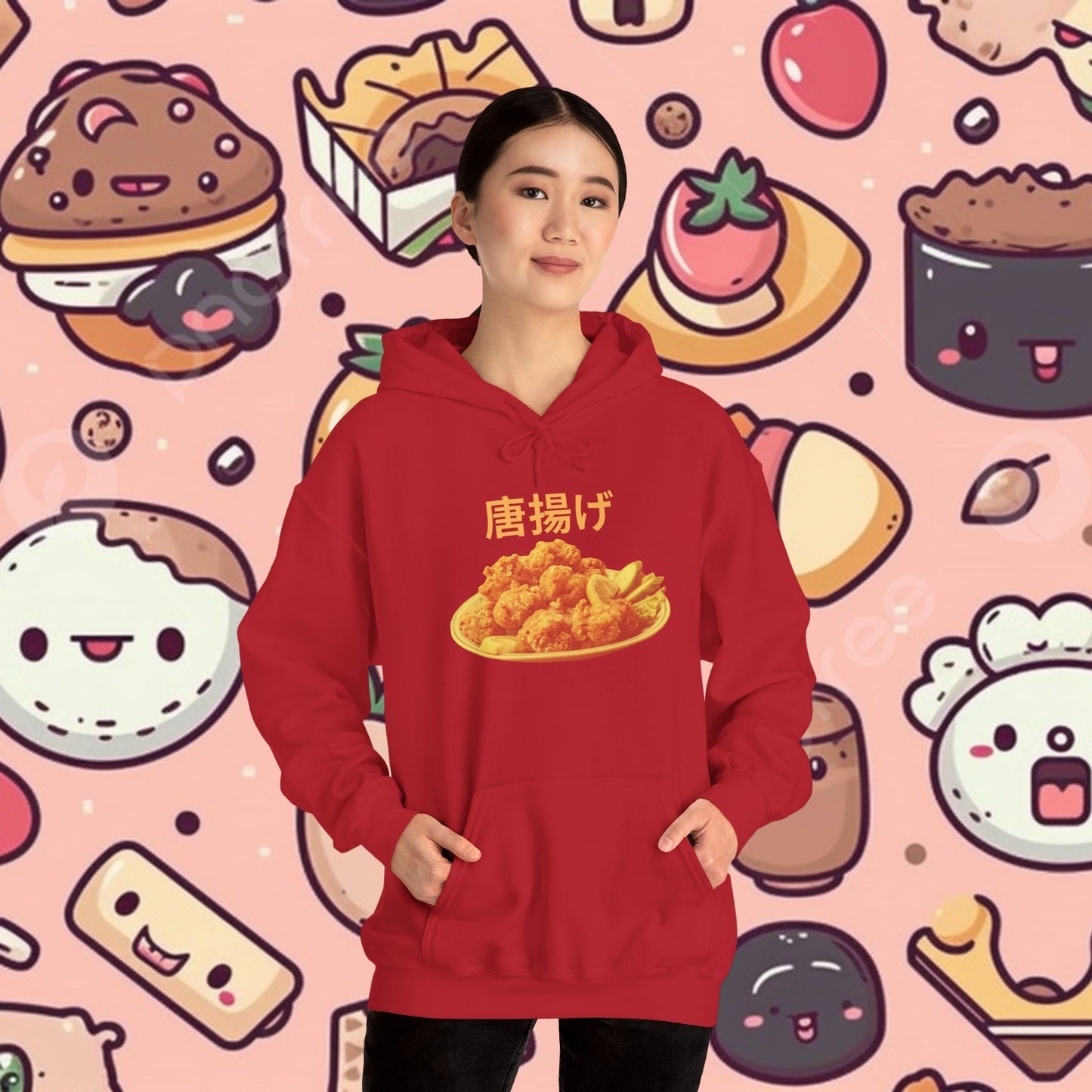 KARAAGE!!!! Relaxed Fit Hoodie