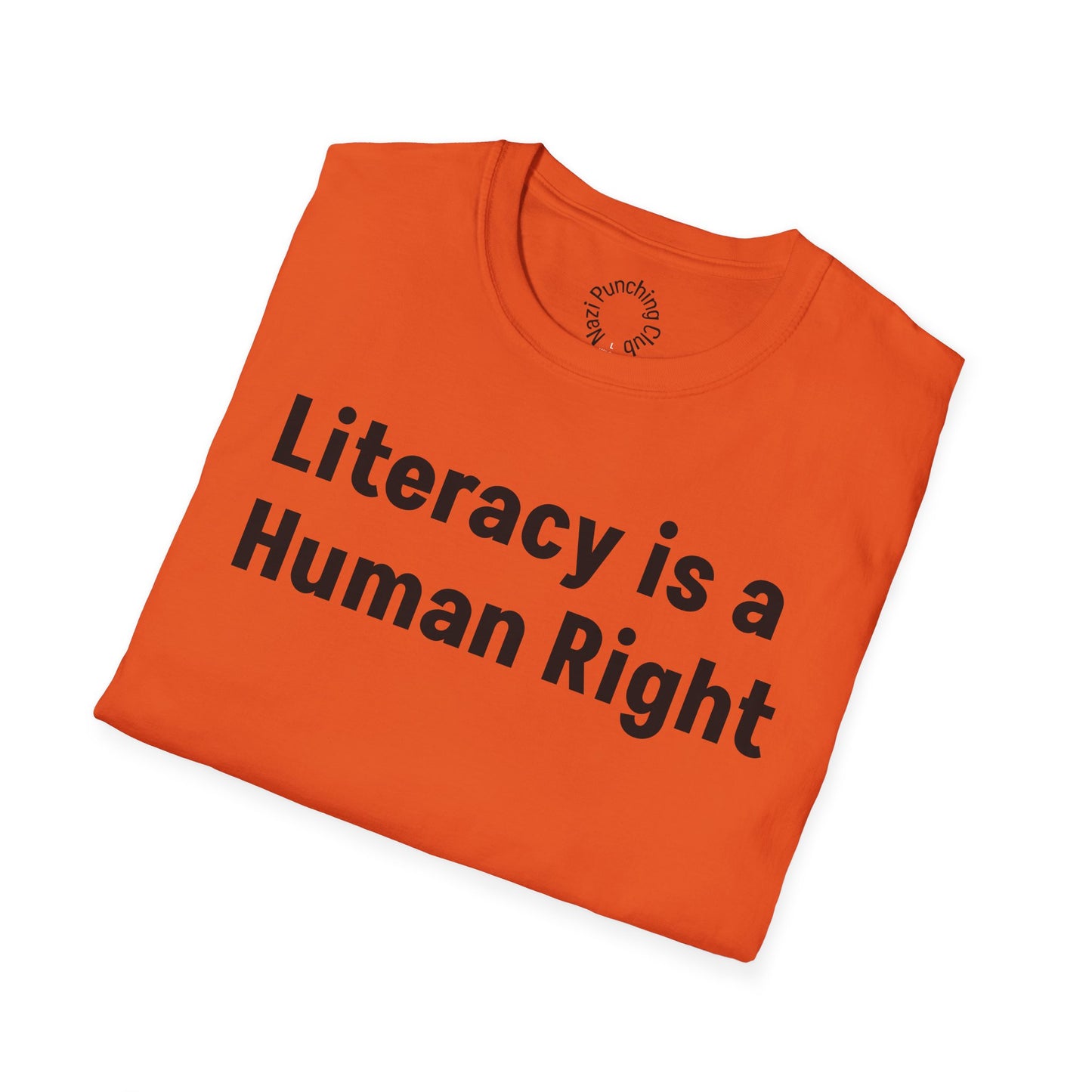 Literacy is a Human Right Softstyle T-shirt