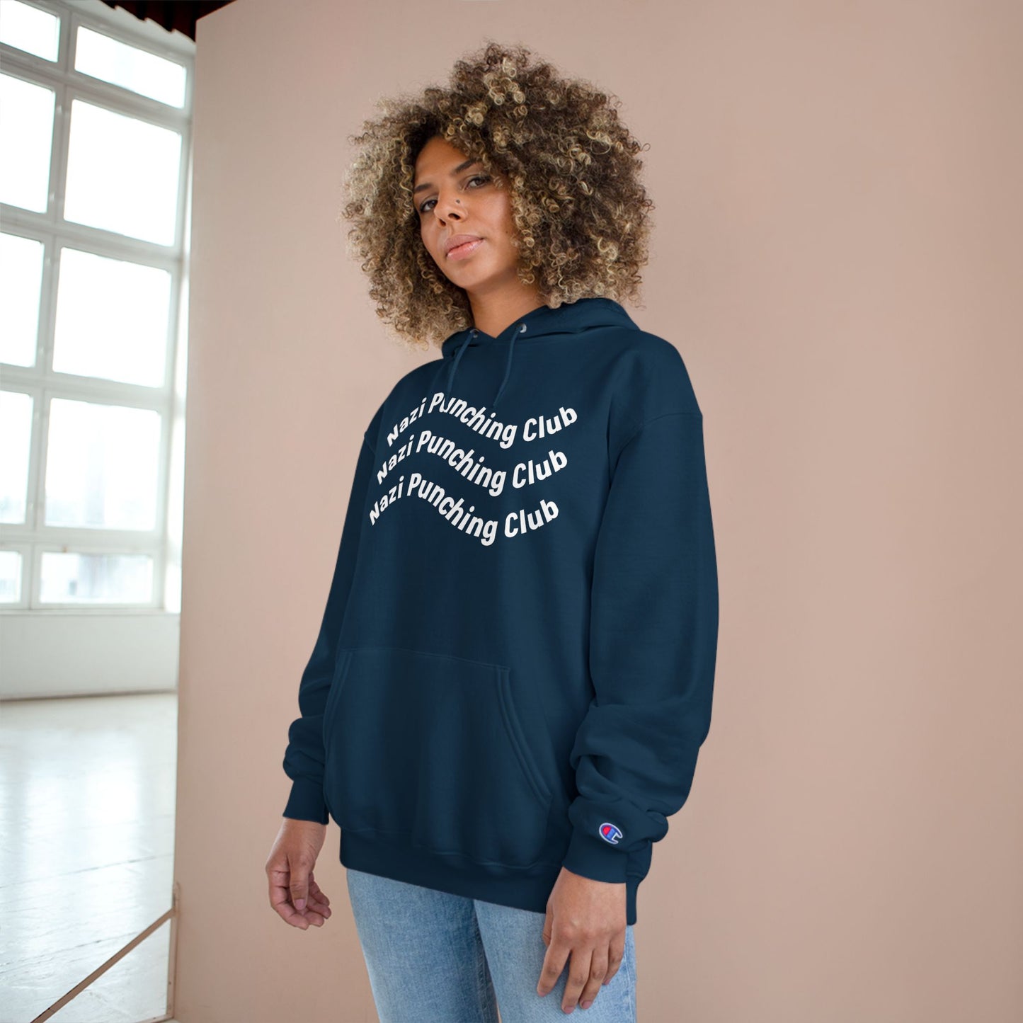 Wavy N.P.C Medium-Heavy Champion Hoodie