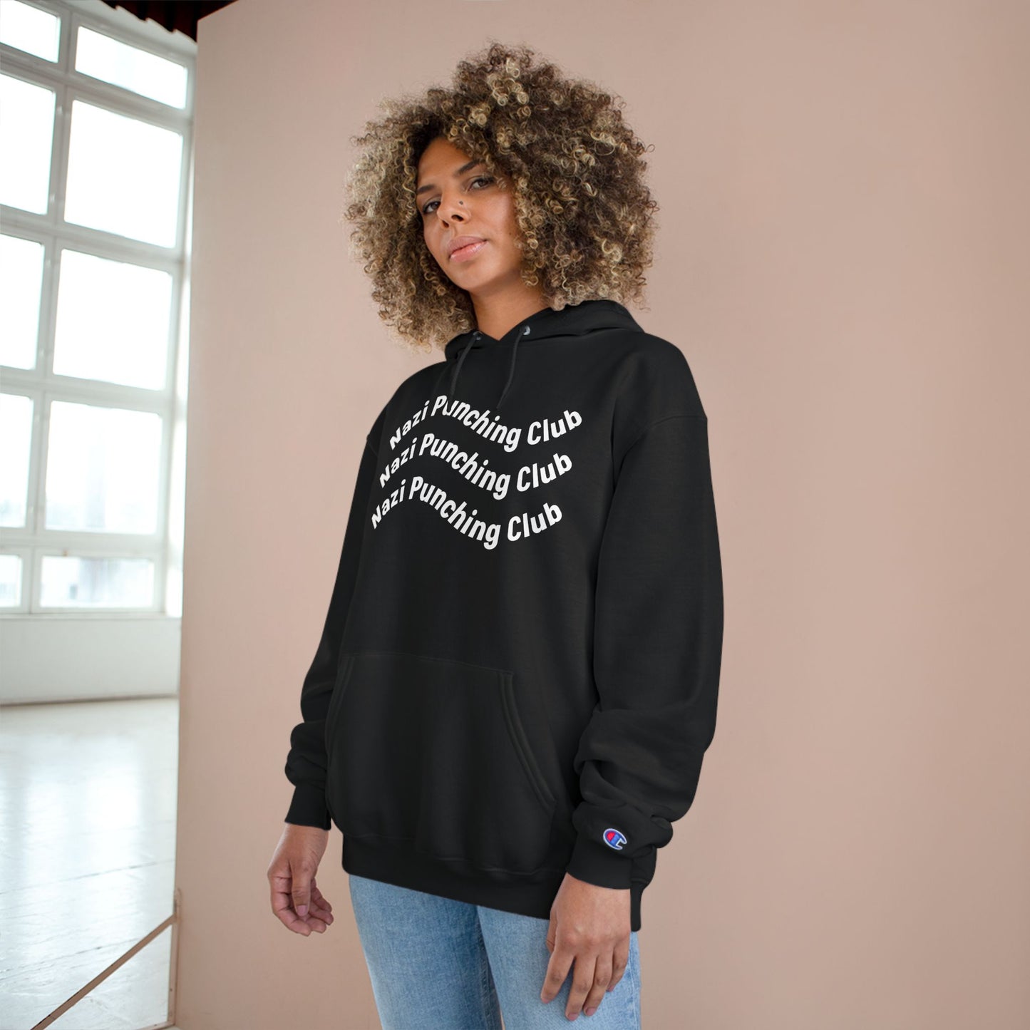 Wavy N.P.C Medium-Heavy Champion Hoodie