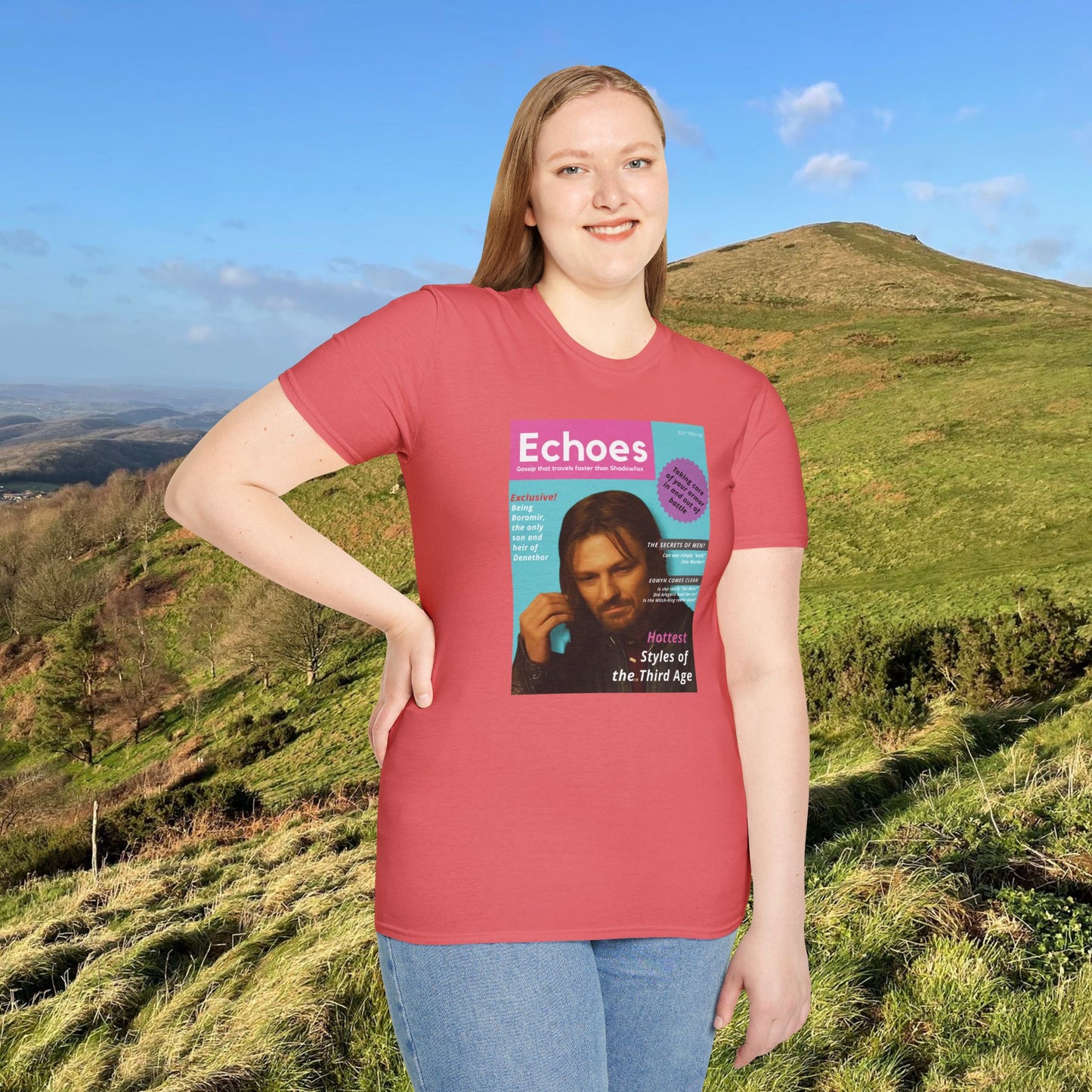 Echoes (LOTR Magazine Cover Shirt) Softstyle T-shirt