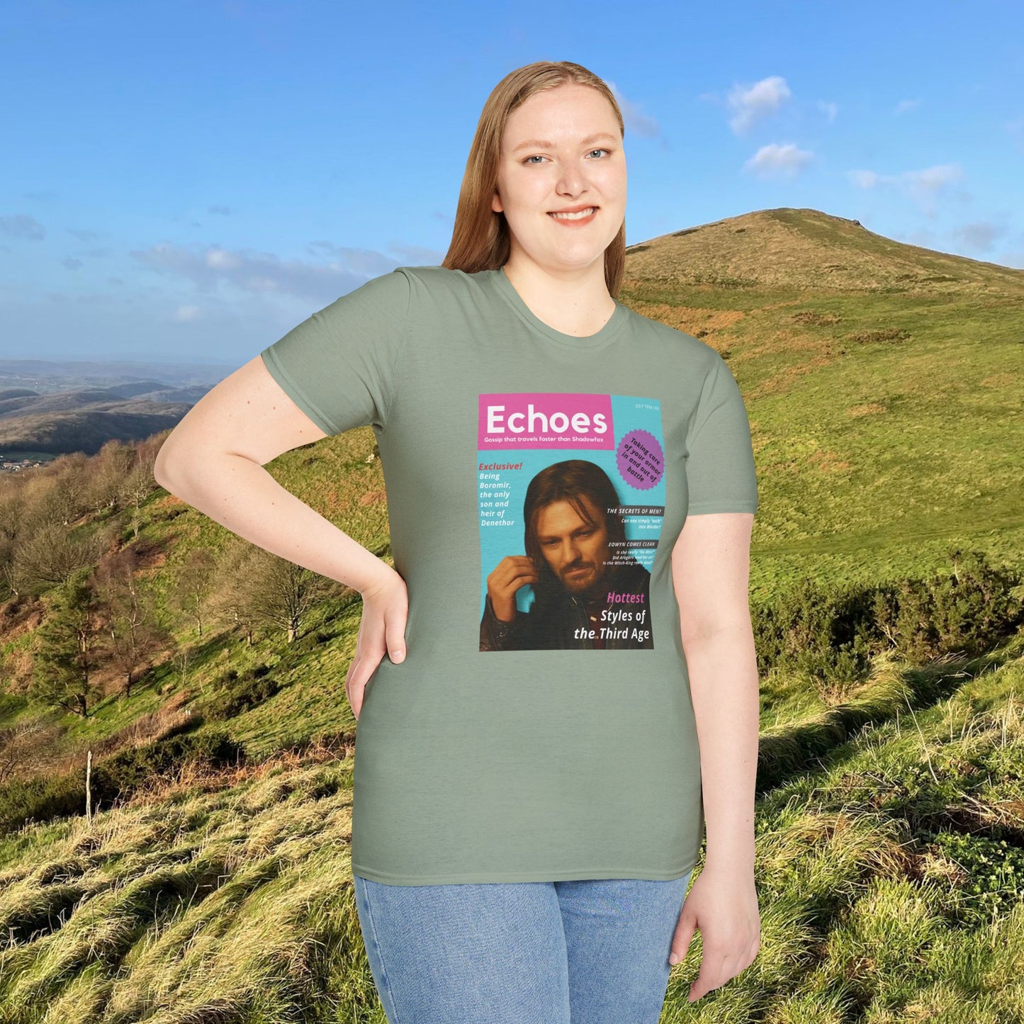 Echoes (LOTR Magazine Cover Shirt) Softstyle T-shirt