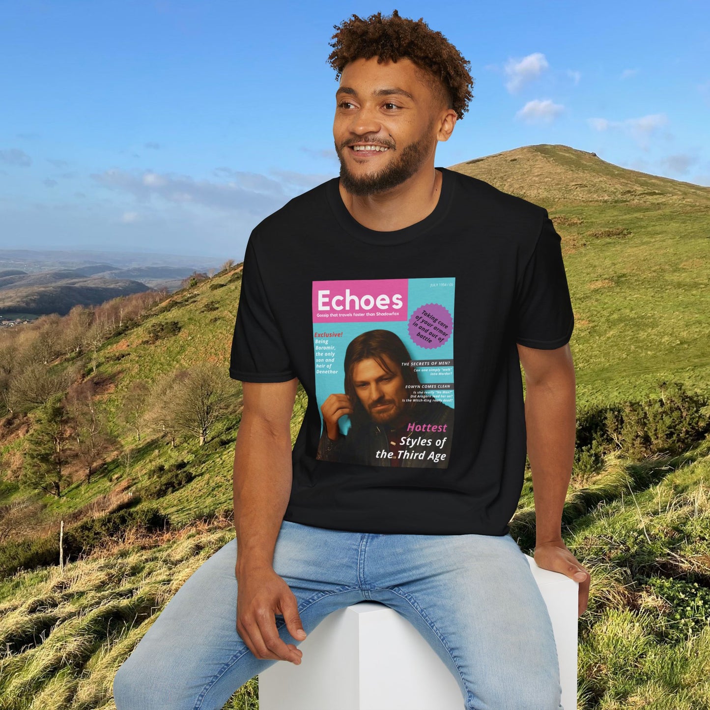 Echoes (LOTR Magazine Cover Shirt) Softstyle T-shirt
