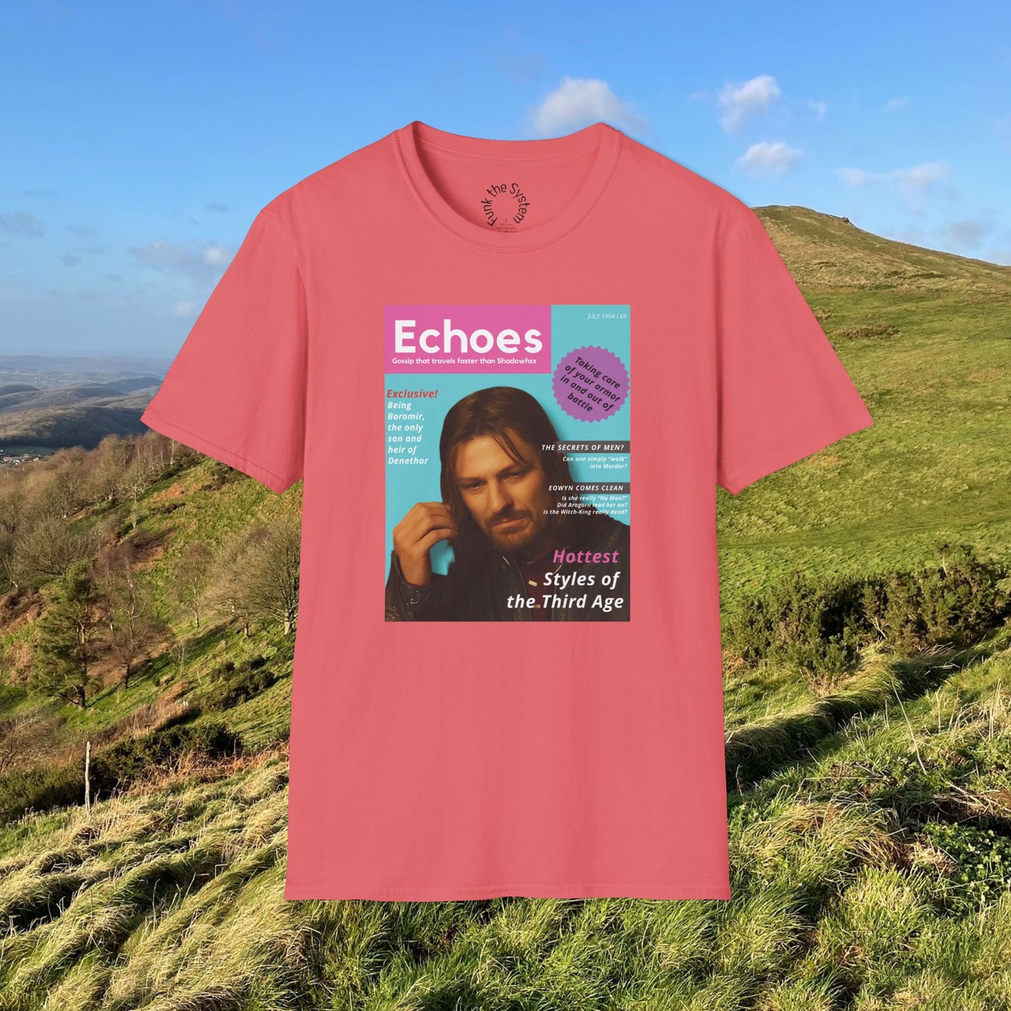 Echoes (LOTR Magazine Cover Shirt) Softstyle T-shirt