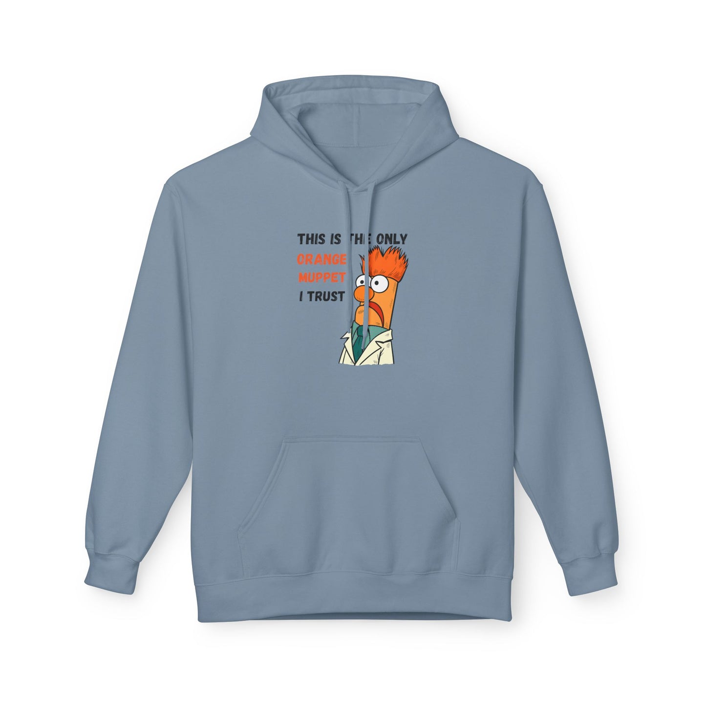 Orange Muppet Relaxed Fit Hoodie