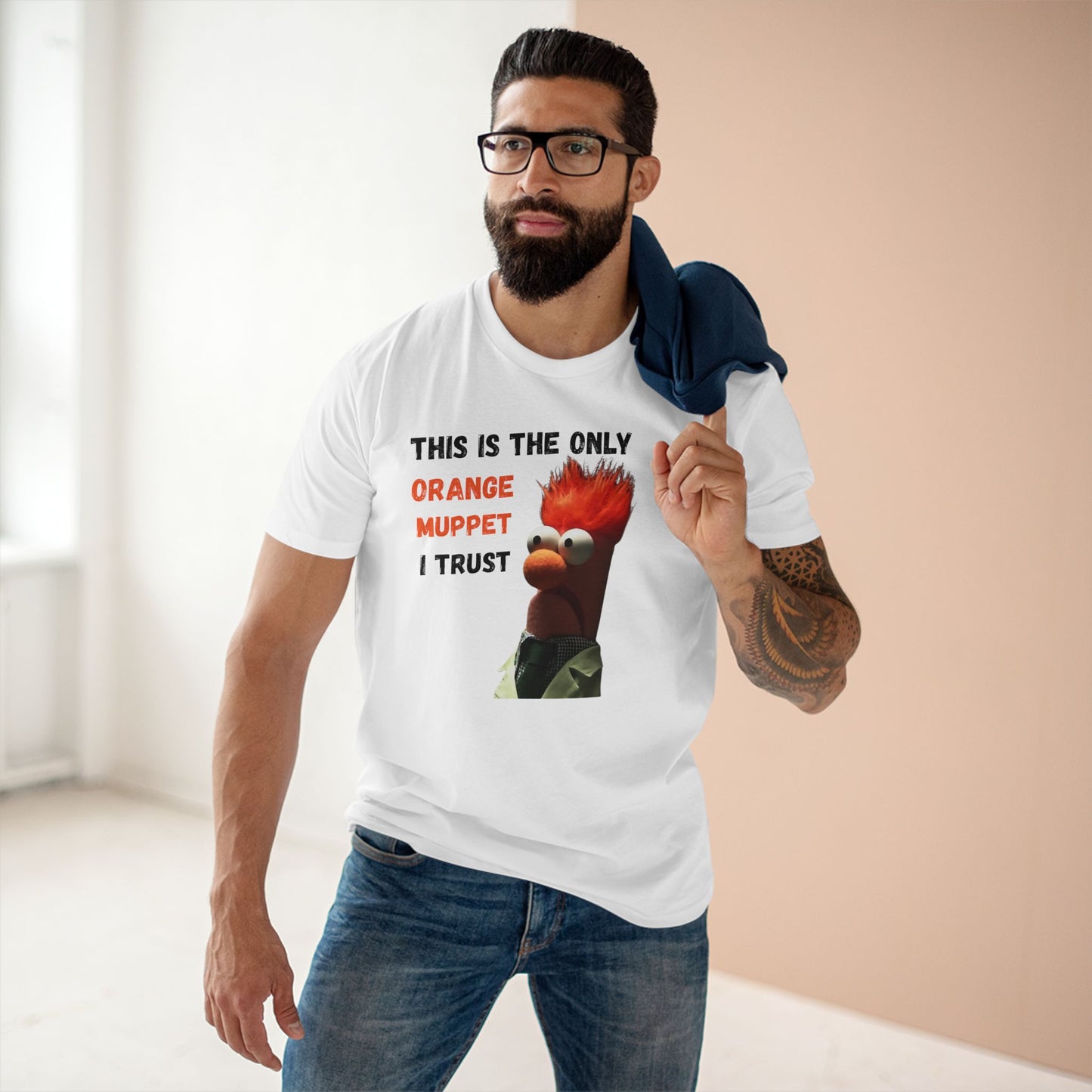 Orange Muppet Staple Tee