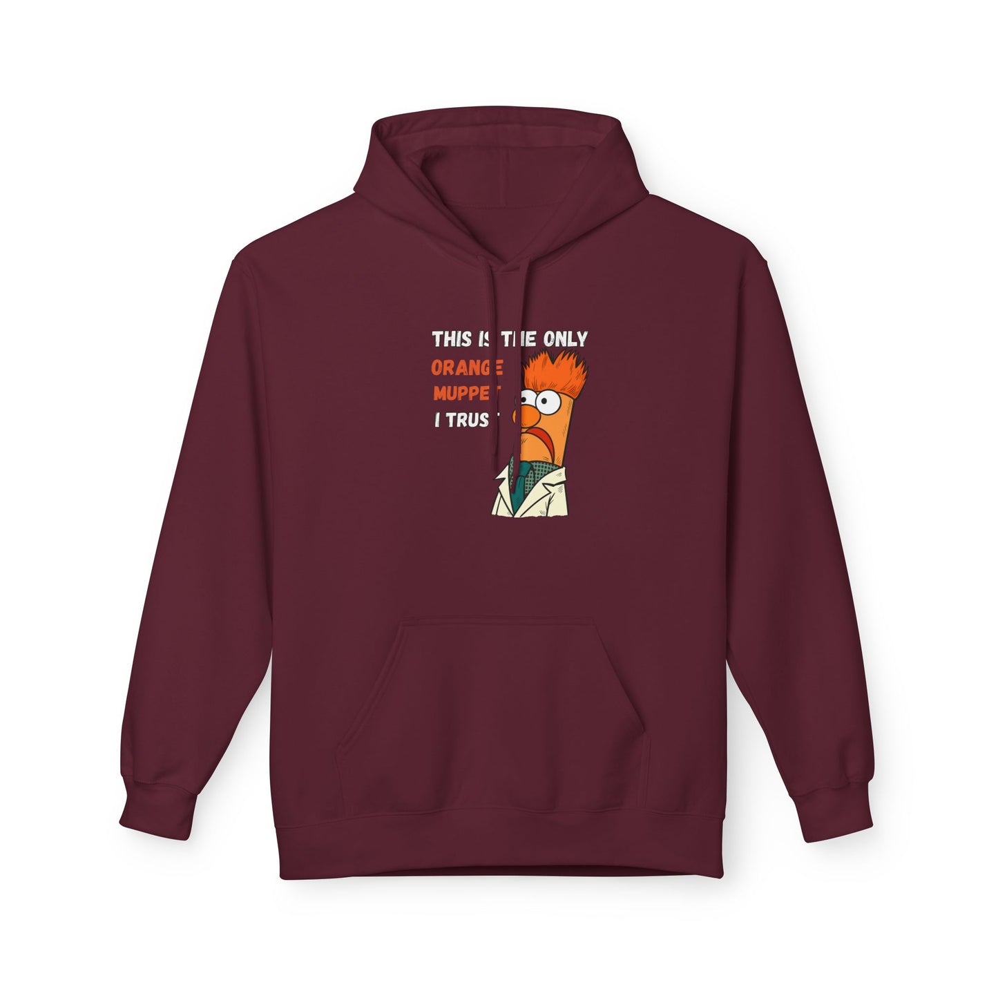 Orange Muppet Relaxed Fit Hoodie