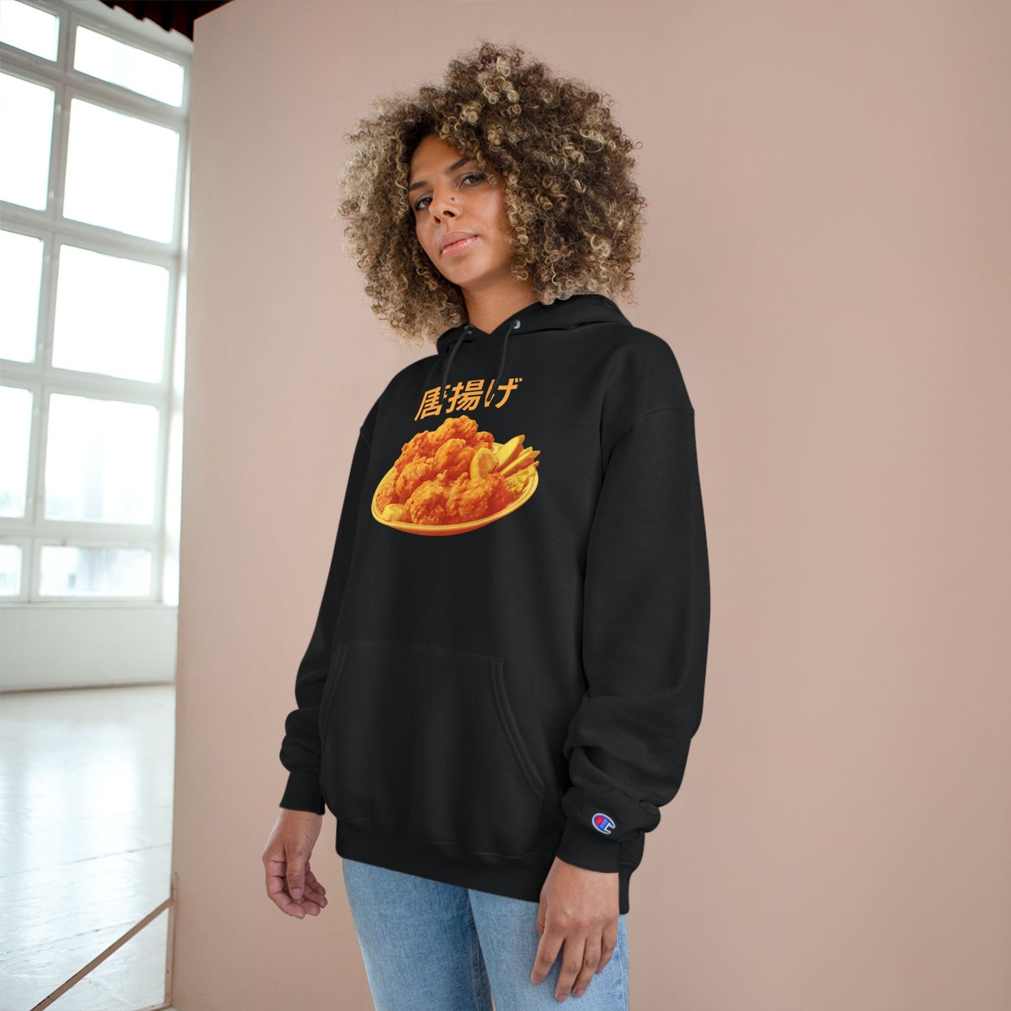 KARAAGE!!!! Medium-Heavy Champion Hoodie