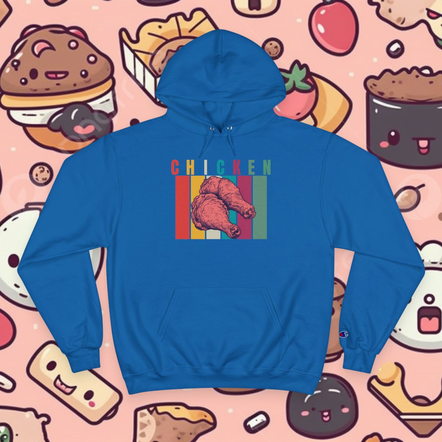 Chicken! Medium-Heavy Champion Hoodie