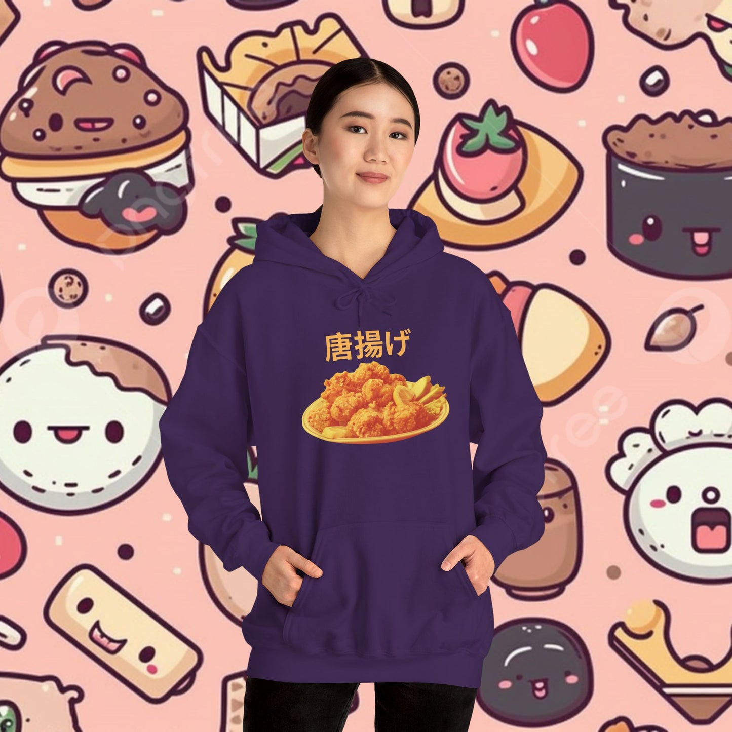 KARAAGE!!!! Relaxed Fit Hoodie