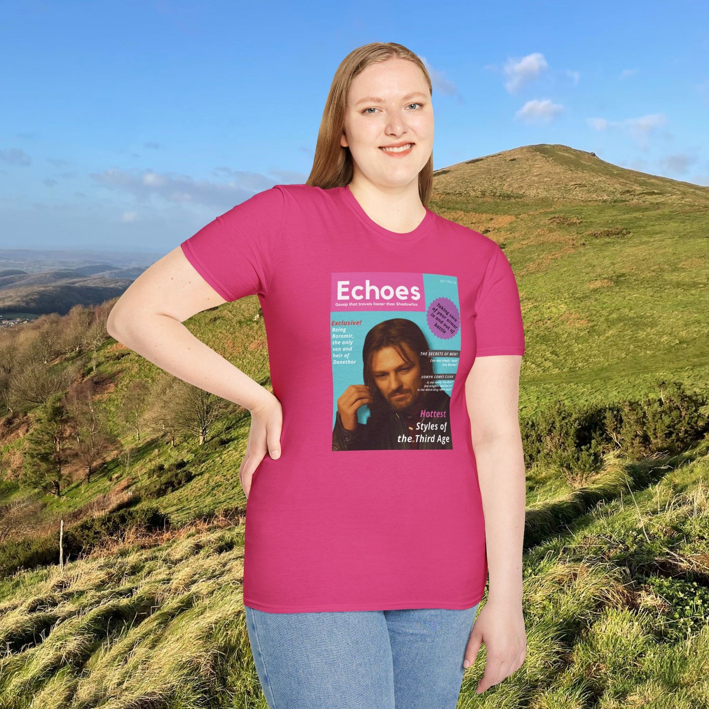 Echoes (LOTR Magazine Cover Shirt) Softstyle T-shirt