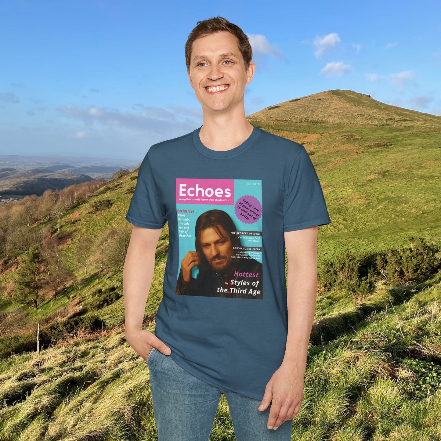 Echoes (LOTR Magazine Cover Shirt) Softstyle T-shirt