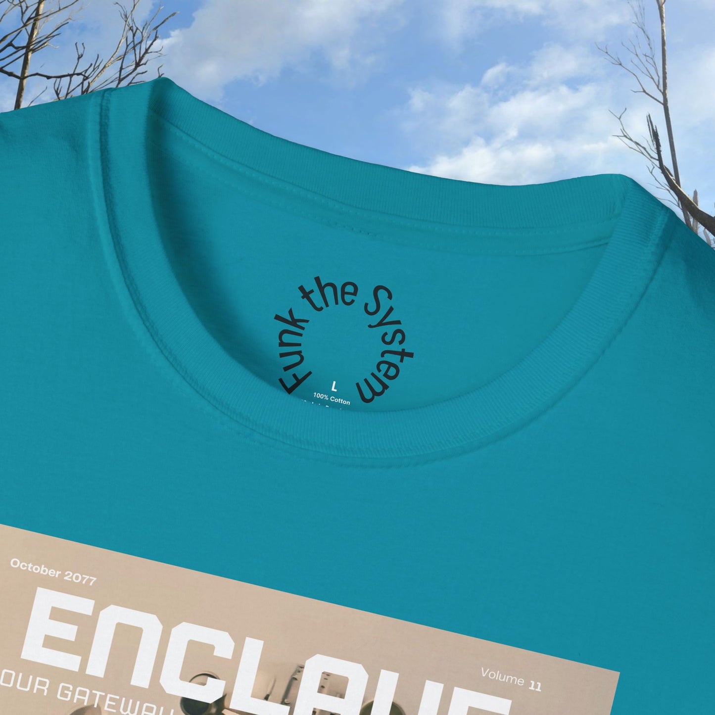 Enclave (Fallout Magazine Cover) Softstyle T-shirt