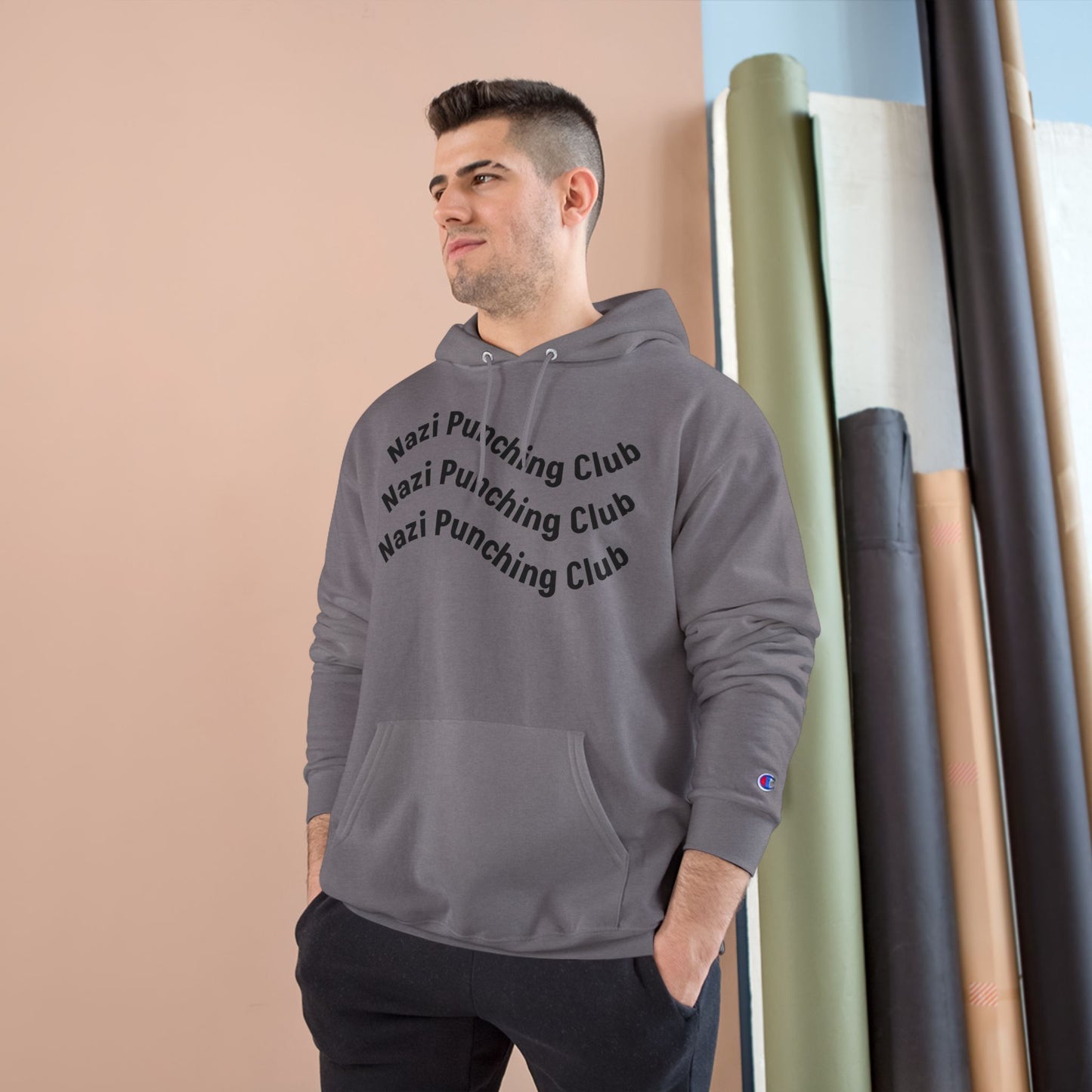 Wavy N.P.C Medium-Heavy Champion Hoodie