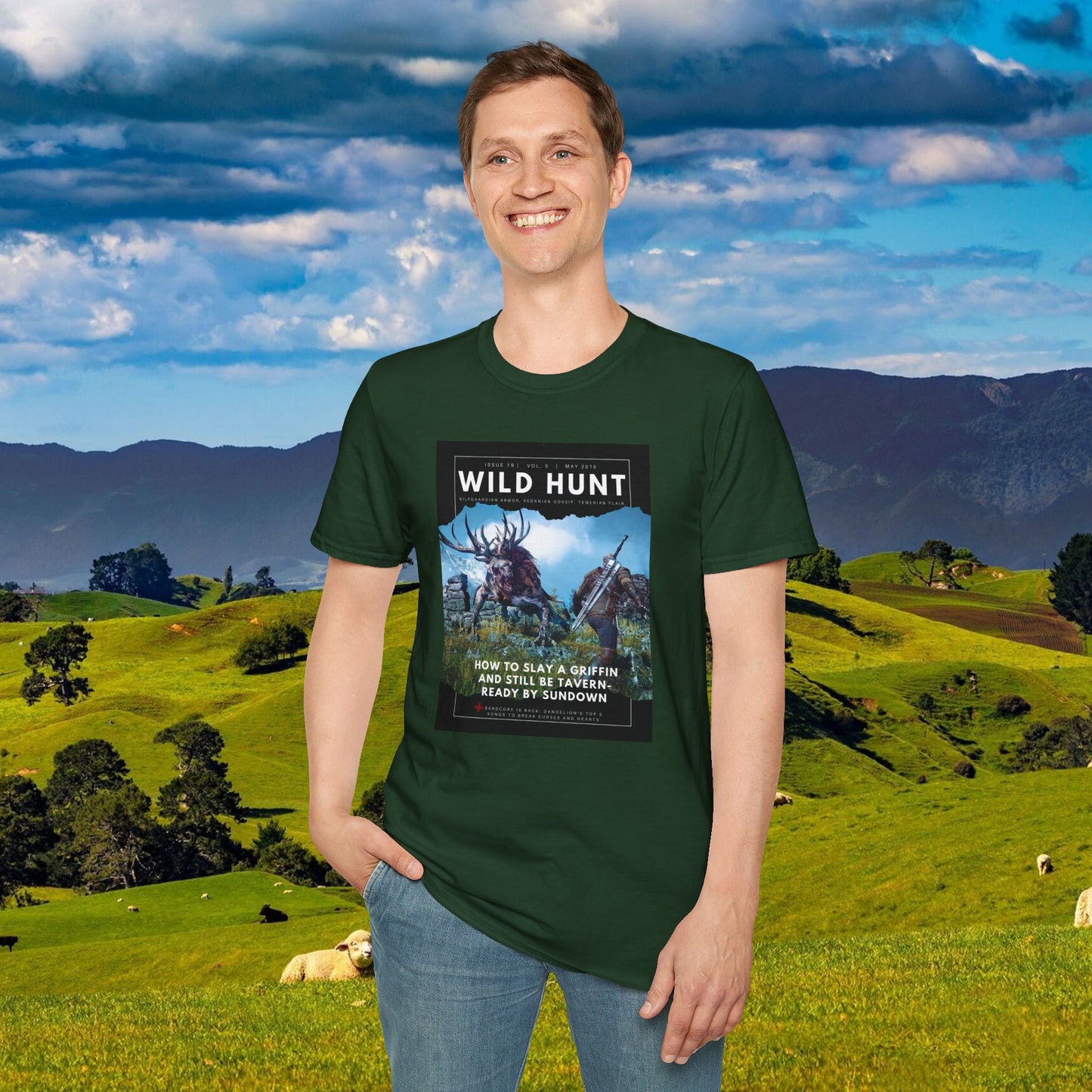 Wild Hunt (Witcher Magazine Cover) Softstyle T-shirt