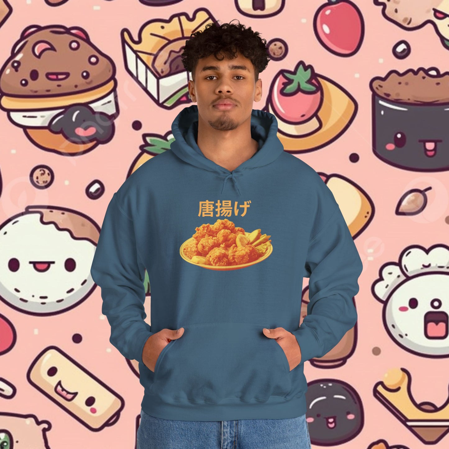 KARAAGE!!!! Relaxed Fit Hoodie