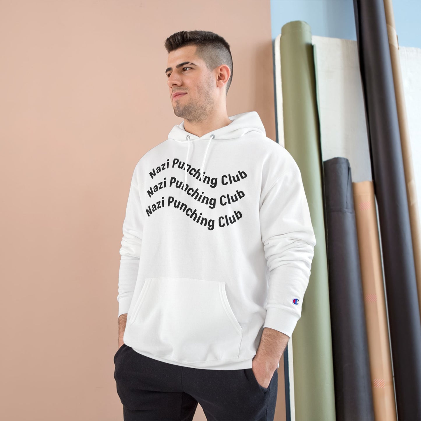 Wavy N.P.C Medium-Heavy Champion Hoodie