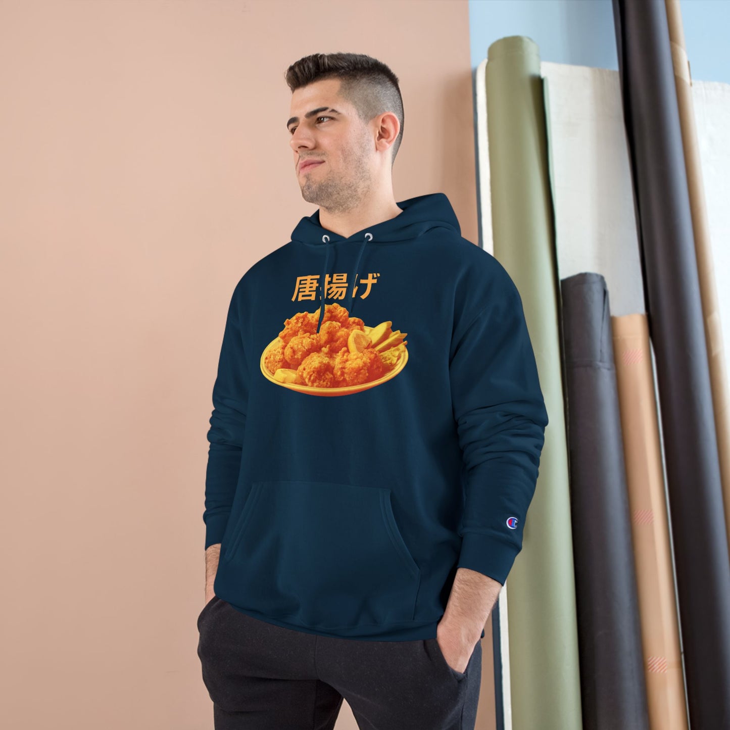 KARAAGE!!!! Medium-Heavy Champion Hoodie
